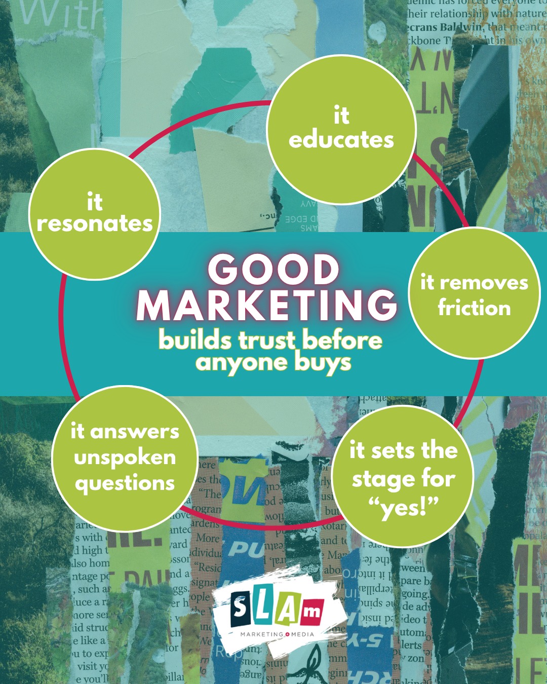 Feeling like your sales are a bit off? Let's dive into your marketing game!
It should be making waves and doing the talking long before you even pitch. If it’s not pulling its weight, we can help fix that.
Shoot us a DM and let’s make your marketing speak volumes.
#MarketingTips #Strategy #SLAMMM