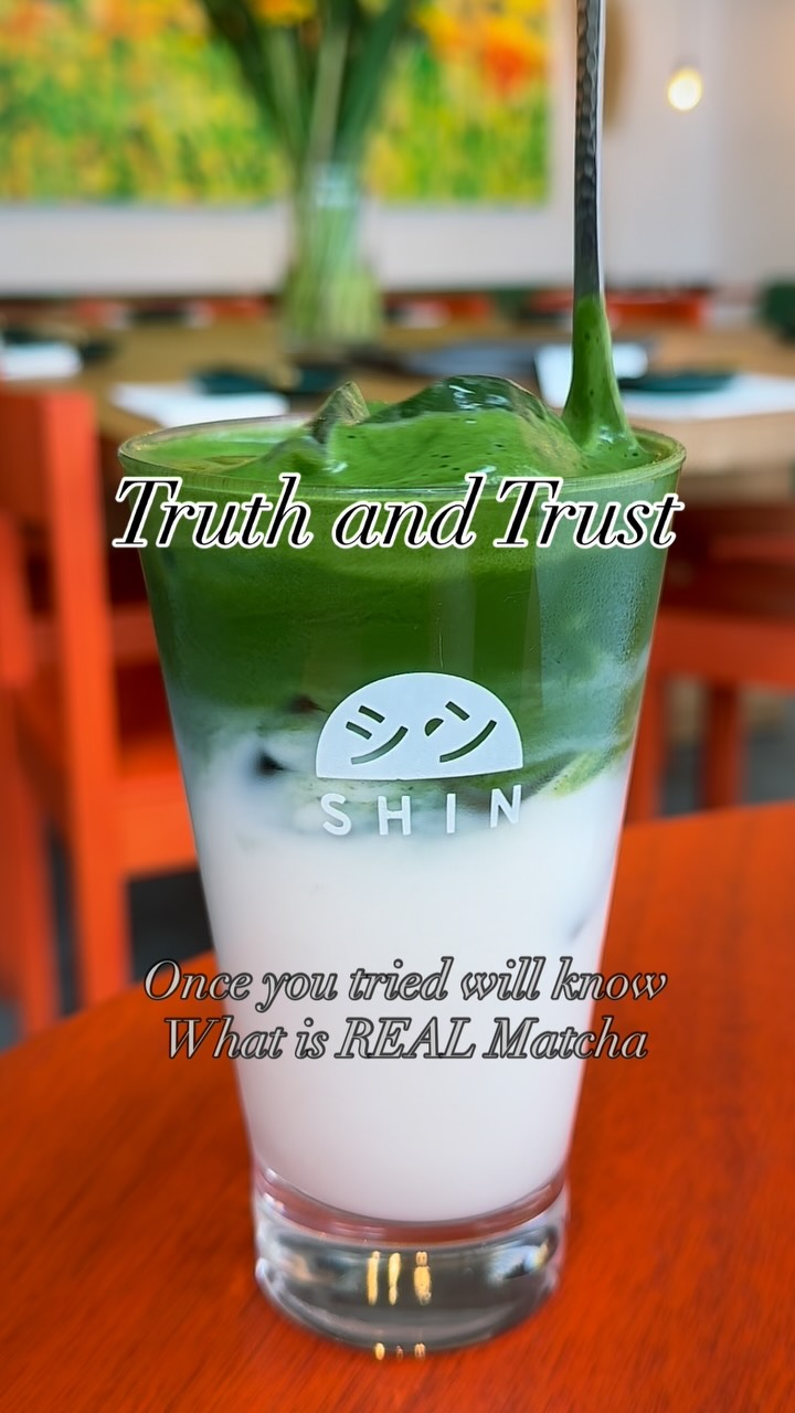 Matcha Latte
SHIN’s matcha is from my dearest hometown #shizuoka, from an organic tea farm with over 100 years of history making Japanese green tea.
We respect their traditions to present Japanese elegance of beauty through this matcha drink.
We would love to share TRUE Japanese Matcha at SHIN, this is the way we would love to build TRUST with our guests.
#matcha
#matchalatte
#organicmatcha
#truestory