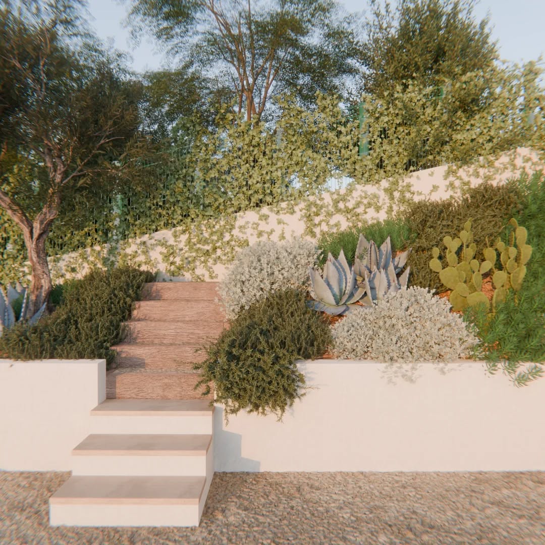 Suite du projet d'aménagement à Marseille.
Des essences méditerranéennes colonisent les restanques et structurent l'accès depuis la maison.
Elles peuplent et parcourent les massifs de façon naturelle.
La palette végétale est un assortiment restreint d'espèces des garrigues et de plantes que l'on peut retrouver en bord de mer.
Architecture / Paysage / Visualisation 3D : @studiodac_
#landscapelovers #dryplants #mediterranean #marseille #blender3d #studiodacgarden #southoffrance