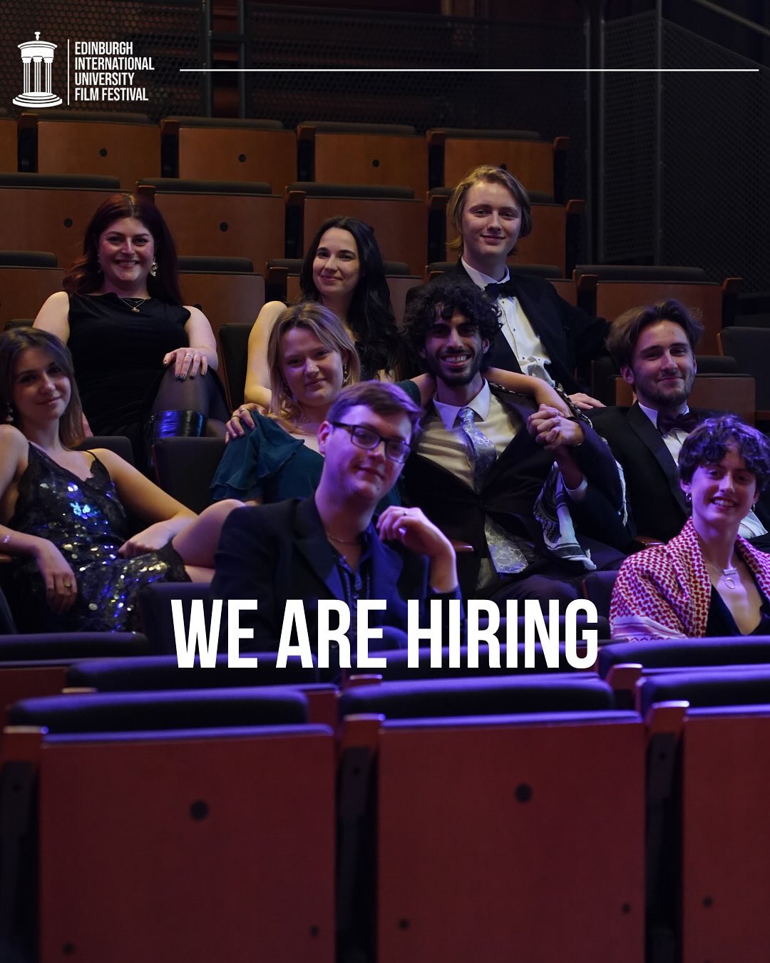 We’re hiring! If you would like to apply to be our Graphic Designer, Website Developer or Social Media Manager, please send info@eiuff.org.uk your CV, cover letter and portfolio. Good luck!
#film #filmfestival #studentfilm #studentfilmfestival #studentfilmmaking #movie #edinburgh #eiuff #eiuff2026