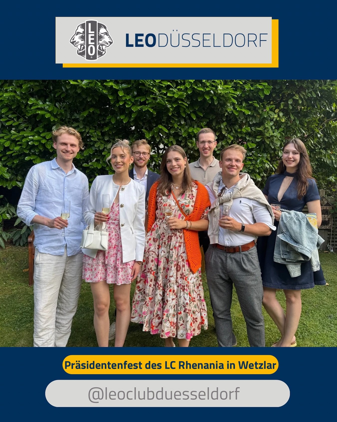 🔥 Präsidentenfest in Wetzlar 🔥
Anfang Juli durften wir beim Präsidentenfest des LC Rhenania in Wetzlar dabei sein – ein super gemütlicher Grillabend bei Stefan, dem Präsidenten des vergangenen Amtsjahres, zuhause im Garten 🦁✨
Mit einer interessanten Stadtführung begann der Nachmittag, bevor es abends im Garten weiter ging.
Mit leckeren Drinks, gutem Essen und tollen Gesprächen wurde das Amtsjahr ausklingen gelassen.
Wir waren mit sieben Leos aus Düsseldorf am Start und sagen: Danke für die Einladung und den schönen Abend! Wir freuen uns auf alles weitere mit euch! 💛🌭🥂
#LeoClub #LeoGemeinschaft #Wetzlar #Präsidentenfest #LeoDüsseldorf #LeoOnTour #Grillabend #LeoLove #lionsclub #lcrhenania #leoclubdüsseldorf