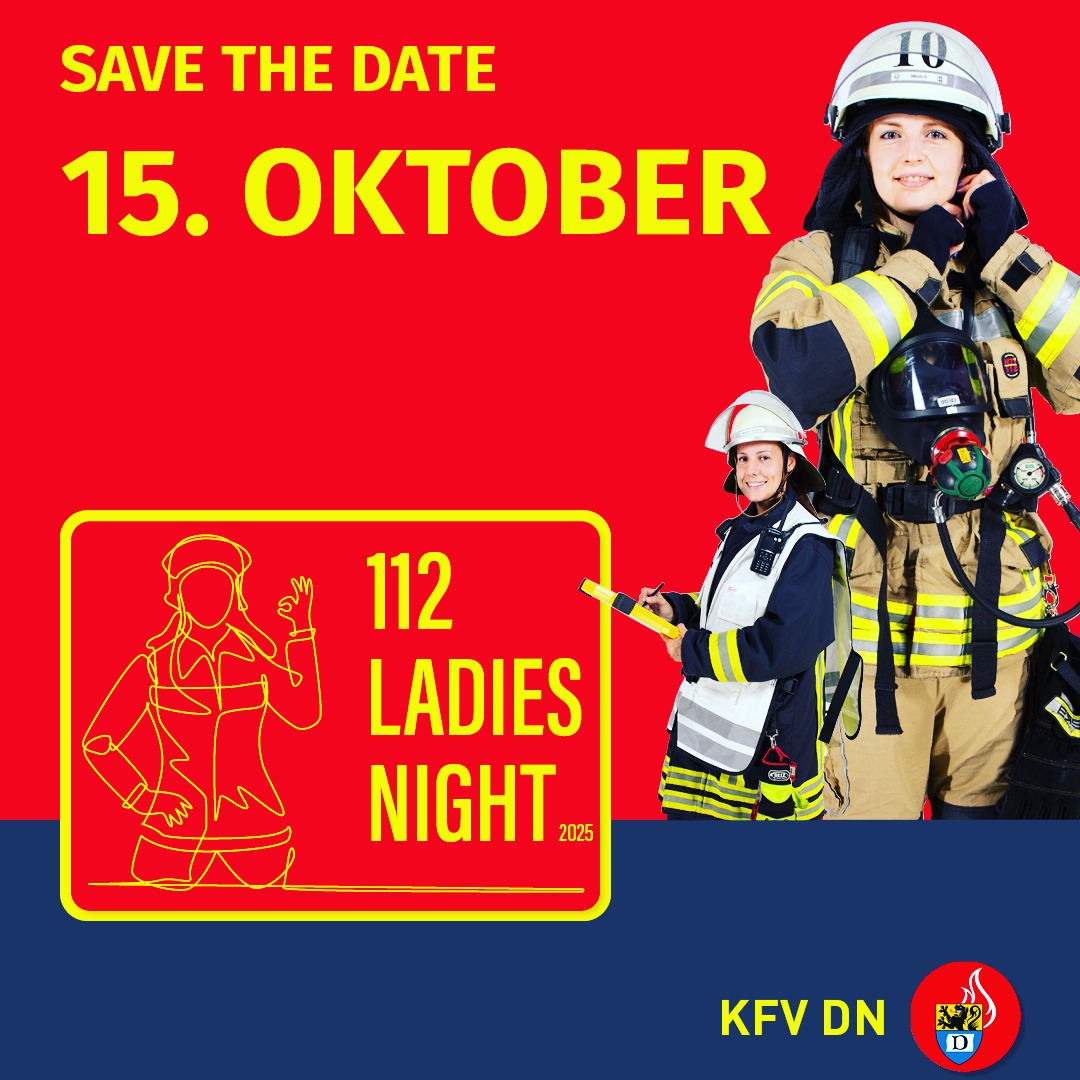 🔥 Save the Date: 2. Ladies' Night des Kreisfeuerwehrverbandes Düren! 🔥
Ein Abend nur für unsere Feuerwehrfrauen – voller Austausch, Action und Gemeinschaft.
📍 Ort: Eine spannende Feuerwehr im Kreis Düren
📅 Termin: Schon jetzt vormerken!
Weitere Infos & offizielle Einladung folgen bald.
Teilen, weitersagen, freuen! 💪👩🚒