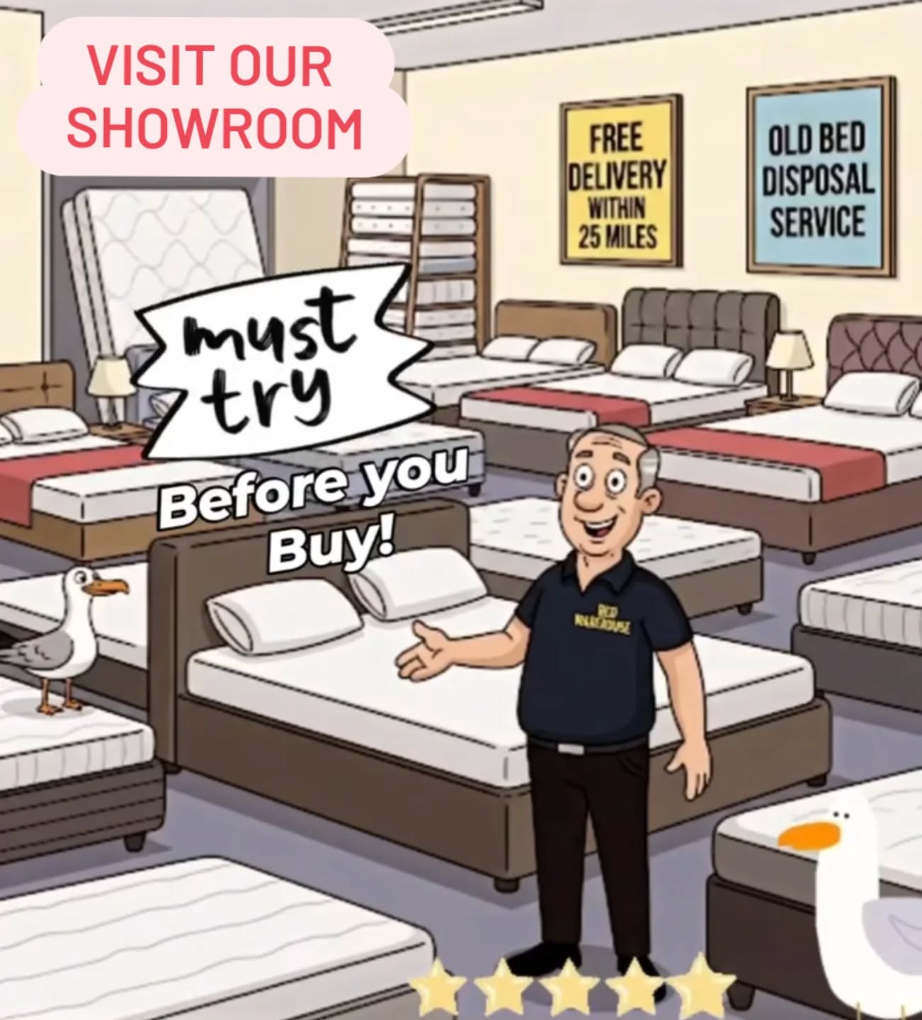 Pop in to our Scarborough store and try out our comfy BEDS and mattresses ( many from stock for speedy delivery).
You can find us next to the coach park on Wrea Lane , off Dean road. SCARBOROUGH YO127PN
We've been here over 40 years!
See you soon :)
#beds #shoplocal #scarboroughbedwarehouse
#scarborough #freedelivery #bedshop #traditionalshop #trybeforeyoubuy #mattress #value