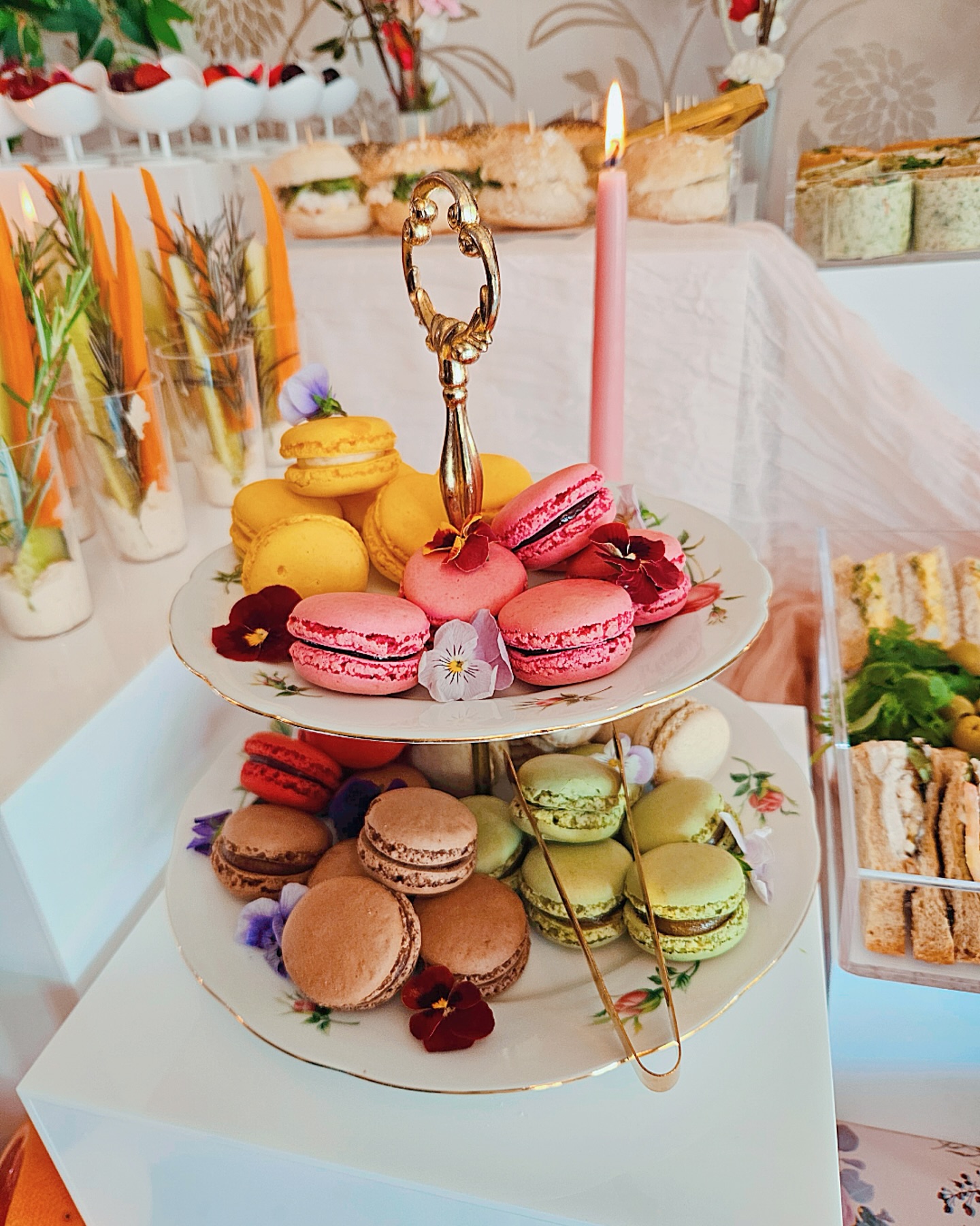 Afternoon Tea Setup 🫖
You can choose to book the afternoon tea in a charming birdcage setting for a minimum of four guests, or elevate the experience with a bespoke table setup, complete with a customisable menu and personalised theme.
•Mini Sandwiches
•Mini Rolls
•Mini Wraps
•Mixed Fruit Cups
•Crudités Cups
•Scones, Clotted Cream & Jam
•Gourmet Cheese Platter
•Macarons
•Afternoon Tea Desserts
•Pure Honey & Matcha Honey
🍯