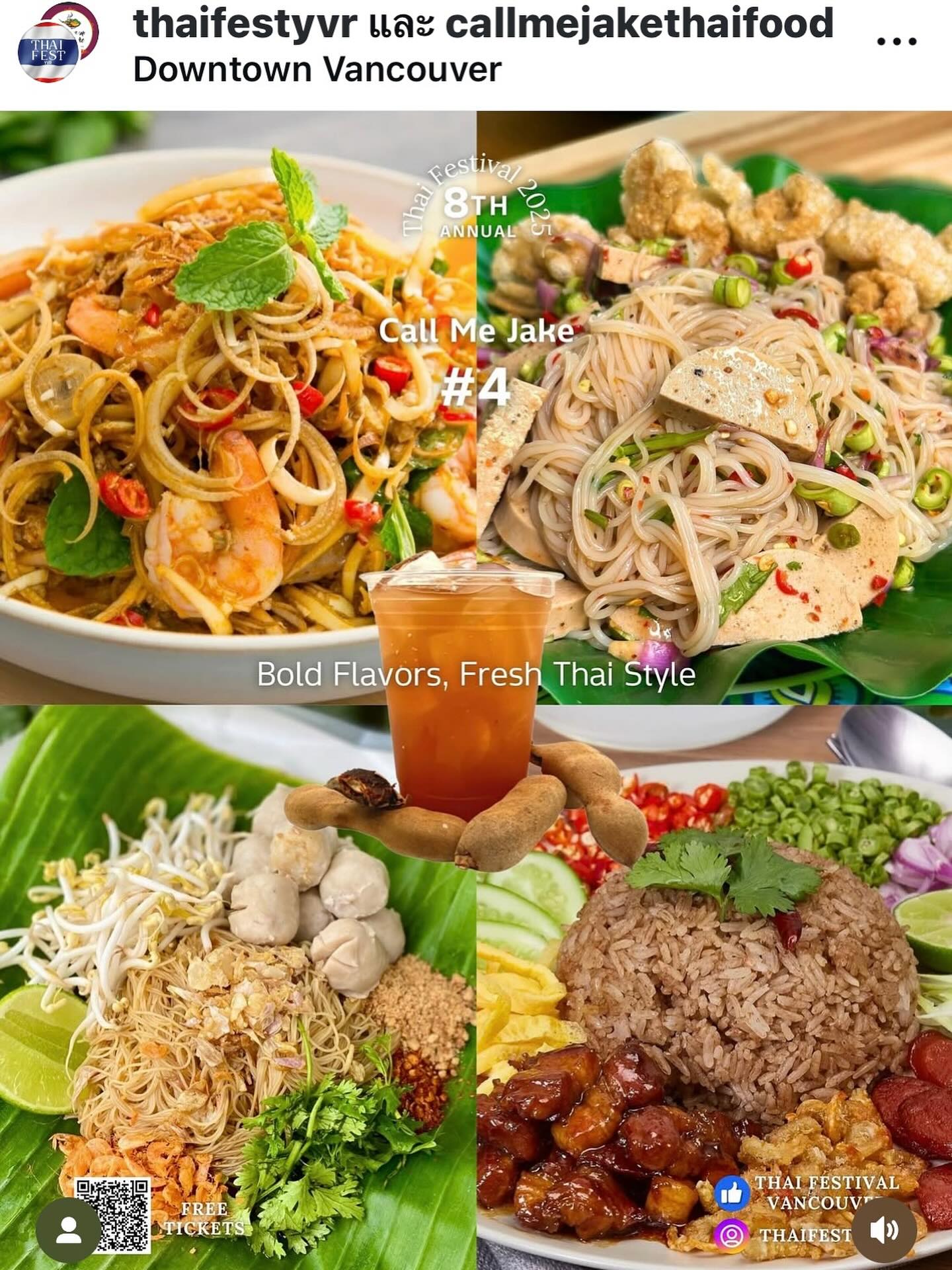 🎉 Join Us at Thai Festival to Celebrate Our Birthday! 🇹🇭🎂
We’re turning one — and YOU get the gifts! 🥳
📍Catch us at the Thai Festival on July 26–27, 2025 at the Vancouver art gallery booth #4
Come enjoy authentic Thai flavors made with love 🍛💛
✨ Every customer gets a FREE Tamarind Iced Tea with every meal box! 🍹
🎁 Plus, receive an exclusive 20% OFF discount card —
redeemable on your next visit after the festival 🎟️
Let’s make this birthday celebration spicy, sweet, and unforgettable!
Your taste buds will thank you 😋
#ThaiFestival #CallMeJakeThaiFood