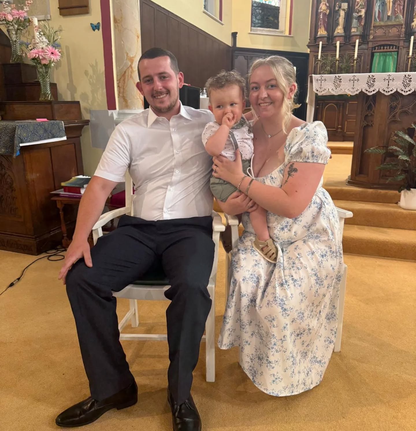 Rileys christening day & 1st birthday party🎉 he loved every minute 🥰