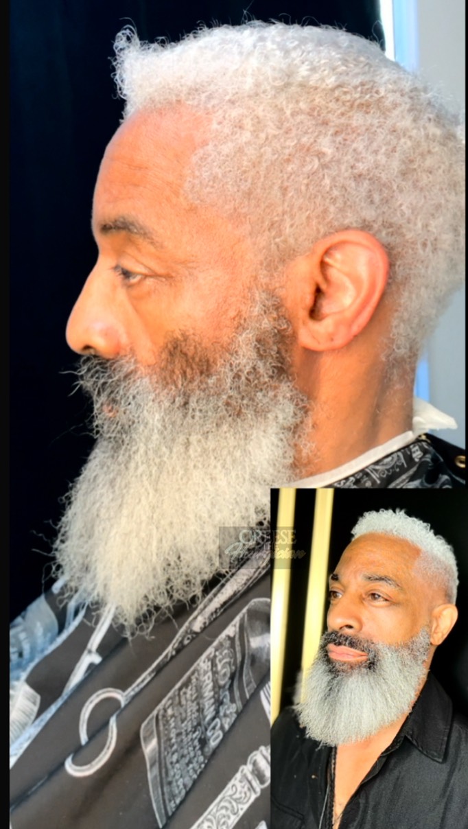Curating silver foxes near you ,
Check out this silver fox major transformation. Then book your consultation at www.Thehairgician.com. #silverfox #greyhair #haircut #beardlife #barberlife #barbershop #colorist #platinumhair #silverhair #grayhair #grayhairstyle #gqmen #mensgrooming #marylandbarbershop #gq