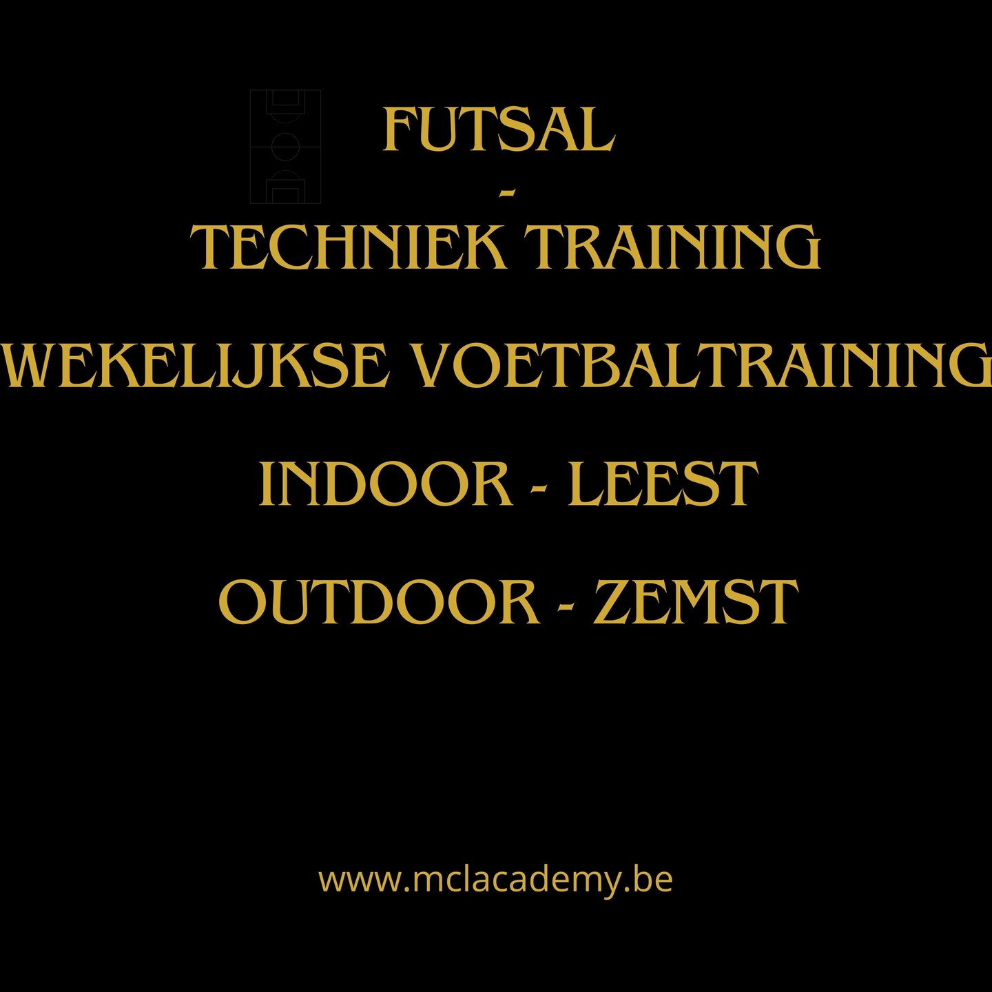 NEW SEASON LOADING....
Nog een maand en het nieuwe seizoen van MCL Academy start!
ā½ļø Indoortrainingen in Leest ā½ļø
U10: VOLZET
U12: Nog 1 plaats vrij (ook voor geboortejaar 2015)
ā½ļø Outdoor techniektrainingen in Zemst Laar ā½ļø
U7/U8/U9: Nog enkele plekken beschikbaar
U10/U11/U12/U13: Nog enkele plekken beschikbaar
Graag meer info? Stuur ons een pm of kijk eens op www.mclacademy.be