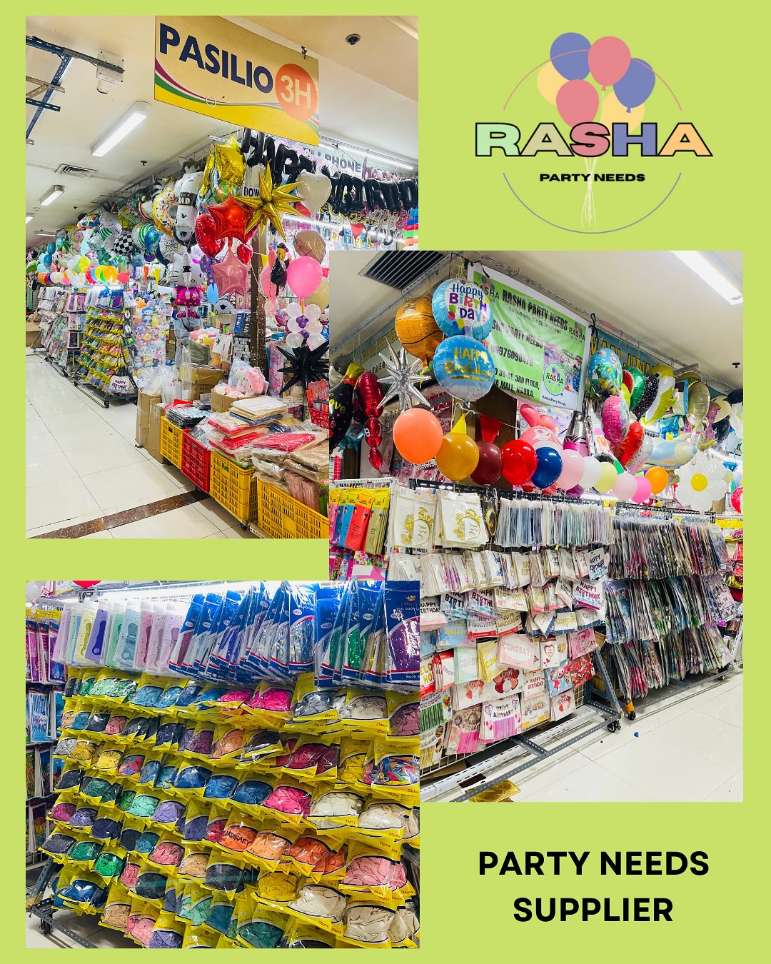 🎉 Rasha Party Needs — Your Party Essentials!
🛍️ Retail Orders – Shop easily on our Official Website
📦 Wholesale/Bulk Orders – Message us on our Facebook Page for exclusive deals!
🚚 Delivery Options:
✅ Same-day delivery within Metro Manila via your preferred courier (Lalamove, Grab, etc.)
✅ Standard delivery outside Metro Manila (J&T, JRS, etc.)
✅ Big orders? We’ve got Air Cargo, Victory Liner Drop & Go, and Truck Delivery options too!
✨ Let's make every celebration special!
🔗 rashapartyneeds.shop
📩 FB Page: Rasha Party Needs
#RashaPartyNeeds #PartySuppliesPH #PartyDecorations