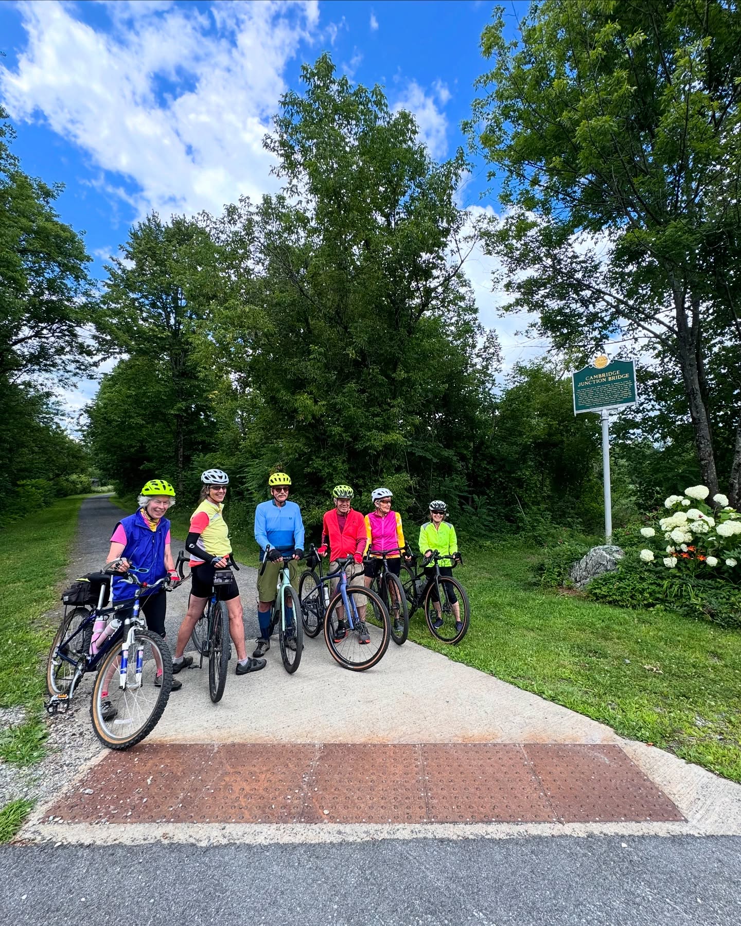 Glad to help this crew from NH finish off their last section of the Lamoille Valley Rail Trail! A few sectional rides over a few seasons to ride all 93 miles and this beautiful day make it sooo worth it!
#bikefriends #lvrt #lamoillevalleyrailtrail #worthit #railstotrails #railtrail #bikelamoille #vtbikeshuttle #bikesmile #bikevermont