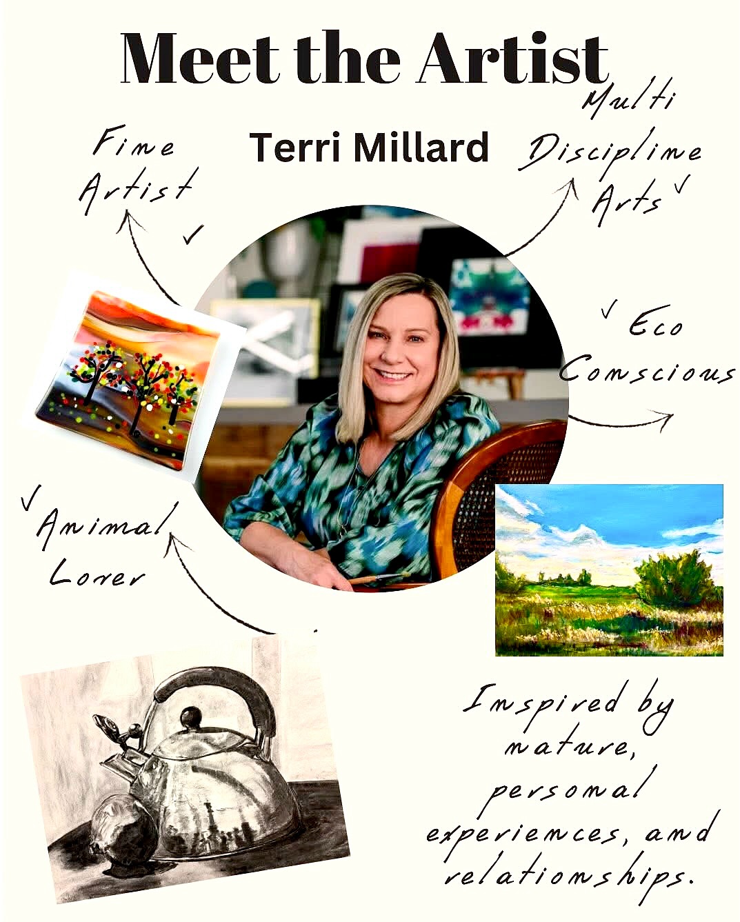 Your invited!
Artist Reception & Open House at @studio136gallery
Join us for Friday July 25th 5-9pm, as we celebrate the work of local artist @terri.millard at Studio 136 Gallery & browse our other studio artist.
This special artist reception will spotlight Terri’s artwork, offering a chance to meet her and learn about her creative process.
As you explore our gallery & her latest pieces, enjoy a mead and cider tasting provided by @williamsonmeadandbrewing . It’s the perfect opportunity to connect with fellow art lovers, enjoy a cider. Each month we will feature a different local artist.
Look forward to seeing you.
Event link for more info:
In our story
🎨
#artevent @visithighpoint @downtownhighpointnc #localart @highpointdiscovered #supportlocal #highpointnc