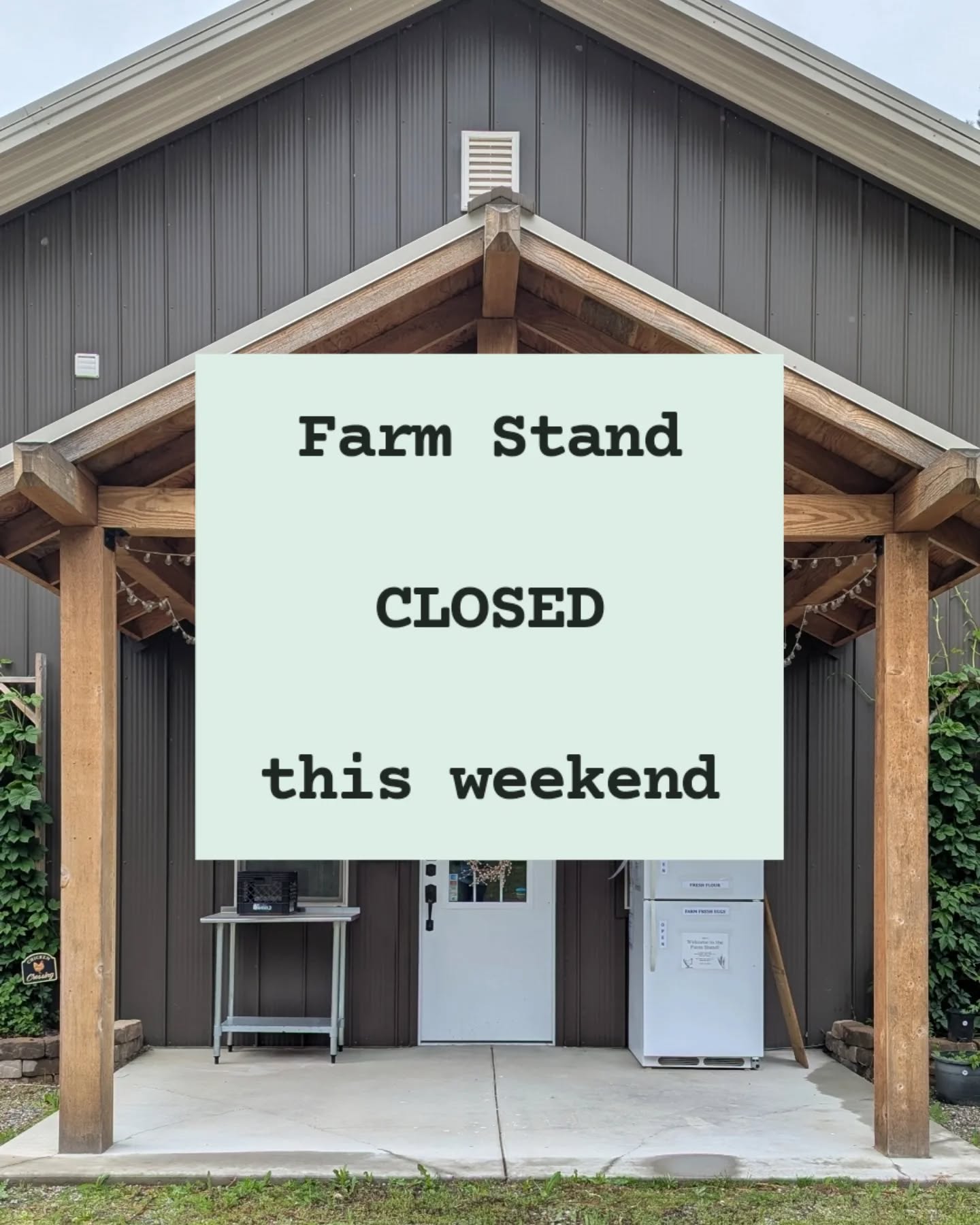 The Farm Stand is closed this weekend. Sorry for any inconvenience.
See you next weekend!