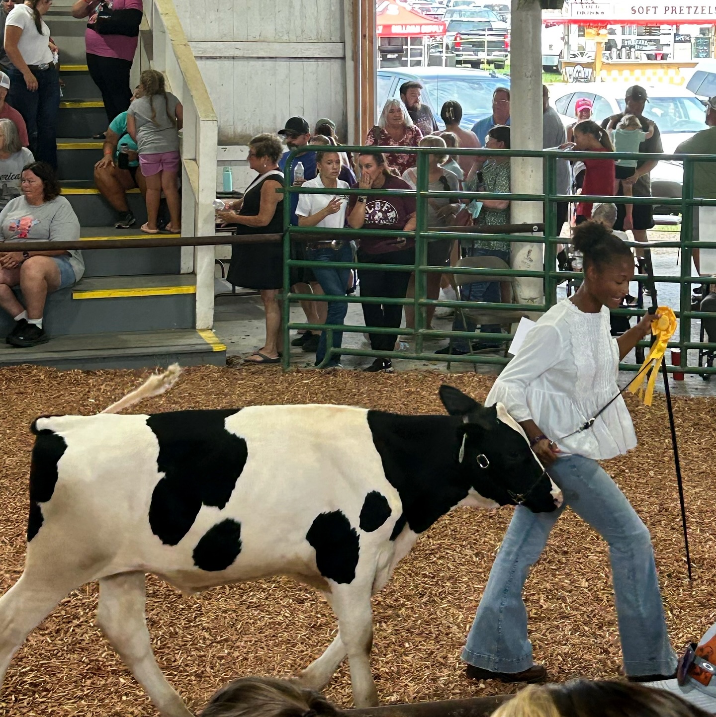 I am incredibly humbled this morning by the people who continue to show up for our kids.
There’s something sacred about our kids being grounded by knowing they’re going to see their grandparents at the side of the ring every time. There’s something sacred about hours of camper conversations with friends and a long drive from Cincinnati just because a kid asked them. There’s something sacred about the annual show clothes picture of Raniah with her sweet little friend and Mira’s sunday school teacher braiding her hair before her show and the round of applause from Brenden’s preschool cheering section. There’s even something sacred about four teenage boys taking a break from fair activities to stand around at the camper in a circle playing something on their phones for a few minutes.
Thank you to our kids’ people - the ones who make them feel alright, who don’t leave when they lose control, the ones who won’t let them lose their soul.
Thank you for being our people too.
(Yes, I’m of the generation that cringe-quotes song lyrics, and I refuse to feel bad about it.)
It’s fair week.
We’re tired.
We’re grumpy.
We’re grateful.
…and Mira has eaten a lot of fried pickles.