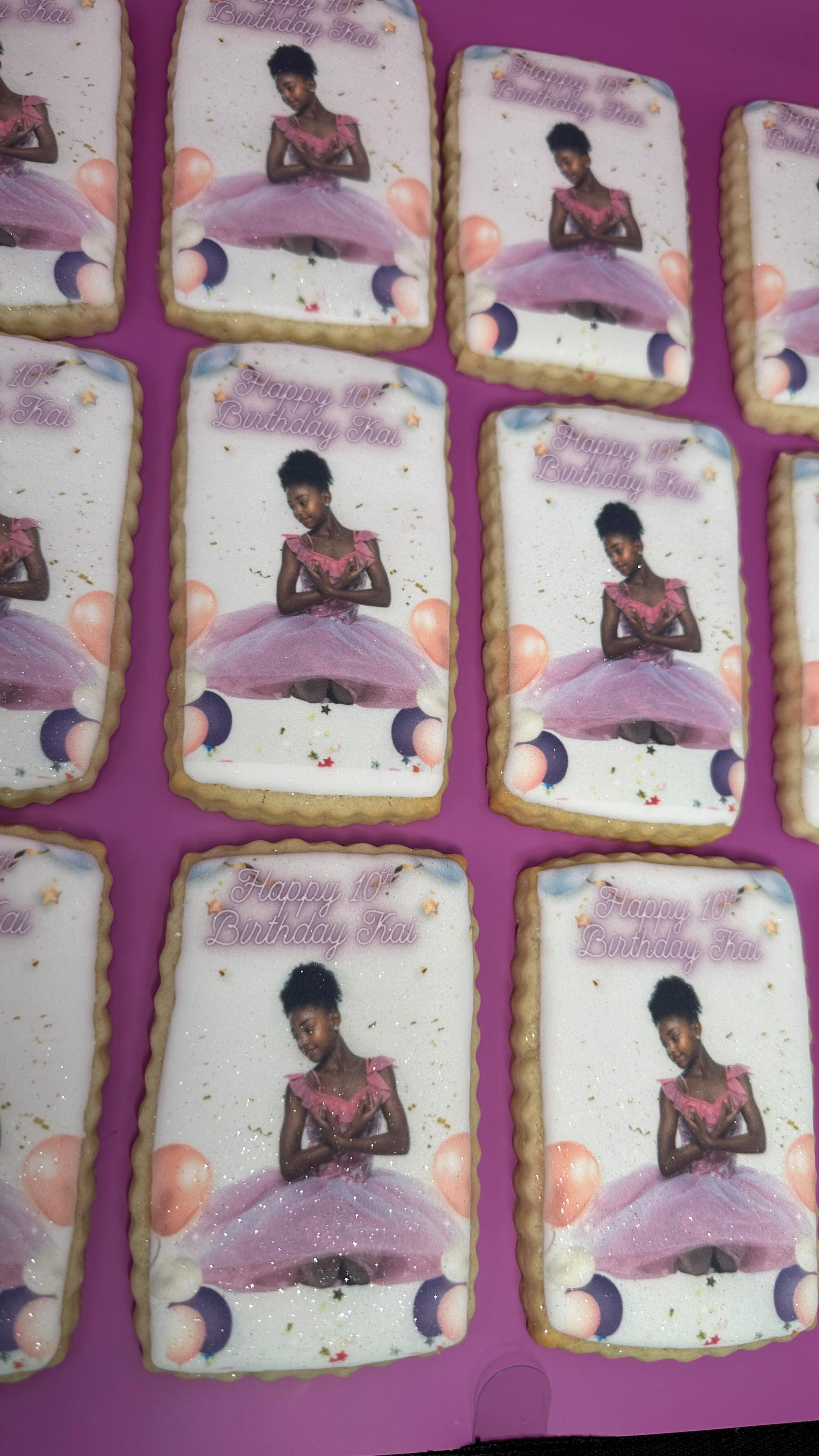 Put on a happy face! Happy 10th Birthday Kai! Contact Baked Xpressions to customize your special celebration!