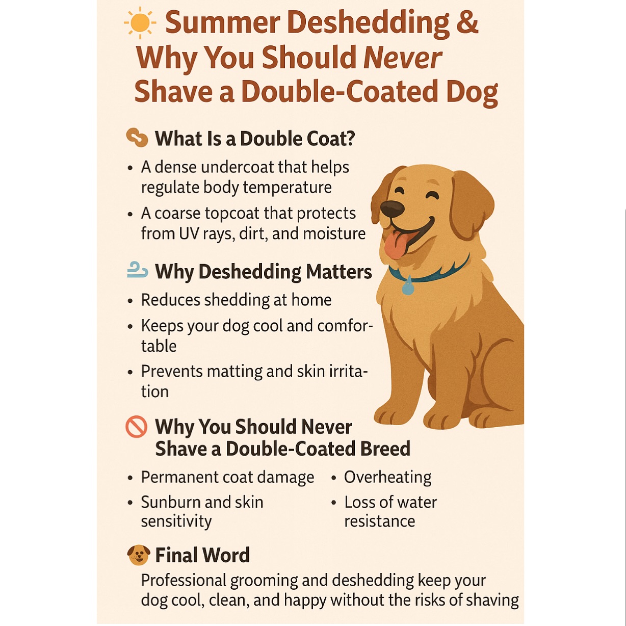 Check out our newest blog post at MaloryGrooms.com
We would love to hear your responses & questions! 🙋♀️
#doggrooming #fearfree #lowstress #doublecoatlove #coatshavepurpose #akc #breedstandard #continuededucation #dogs #doglove #grooming