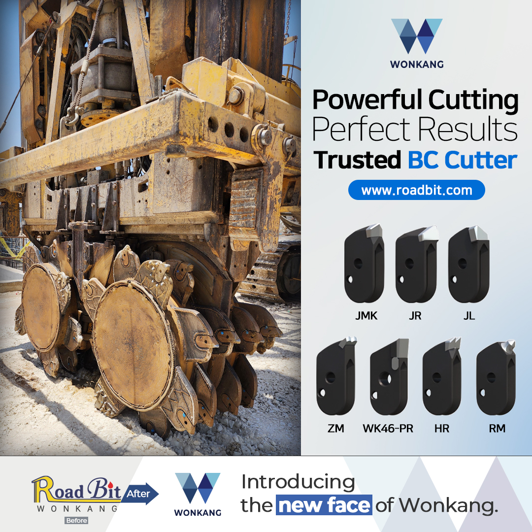 Powerful Cutting, Perfect Results, Trusted BC Cutter
www.roadbit.com
#Diaphragmwall #Slurrywall #trenchcutter #BC30 #BC32 #BC35 #BC40 #cutterteeth #gearbox #mudpump #korea #wonkang #roadbit #cuttingwheel #BCF10 #BCF9 #spareparts #Mechanicalseals #Damper #Gearing #Complete #Assembly #roadheader #pick #tunneling #1500mm #bearing
