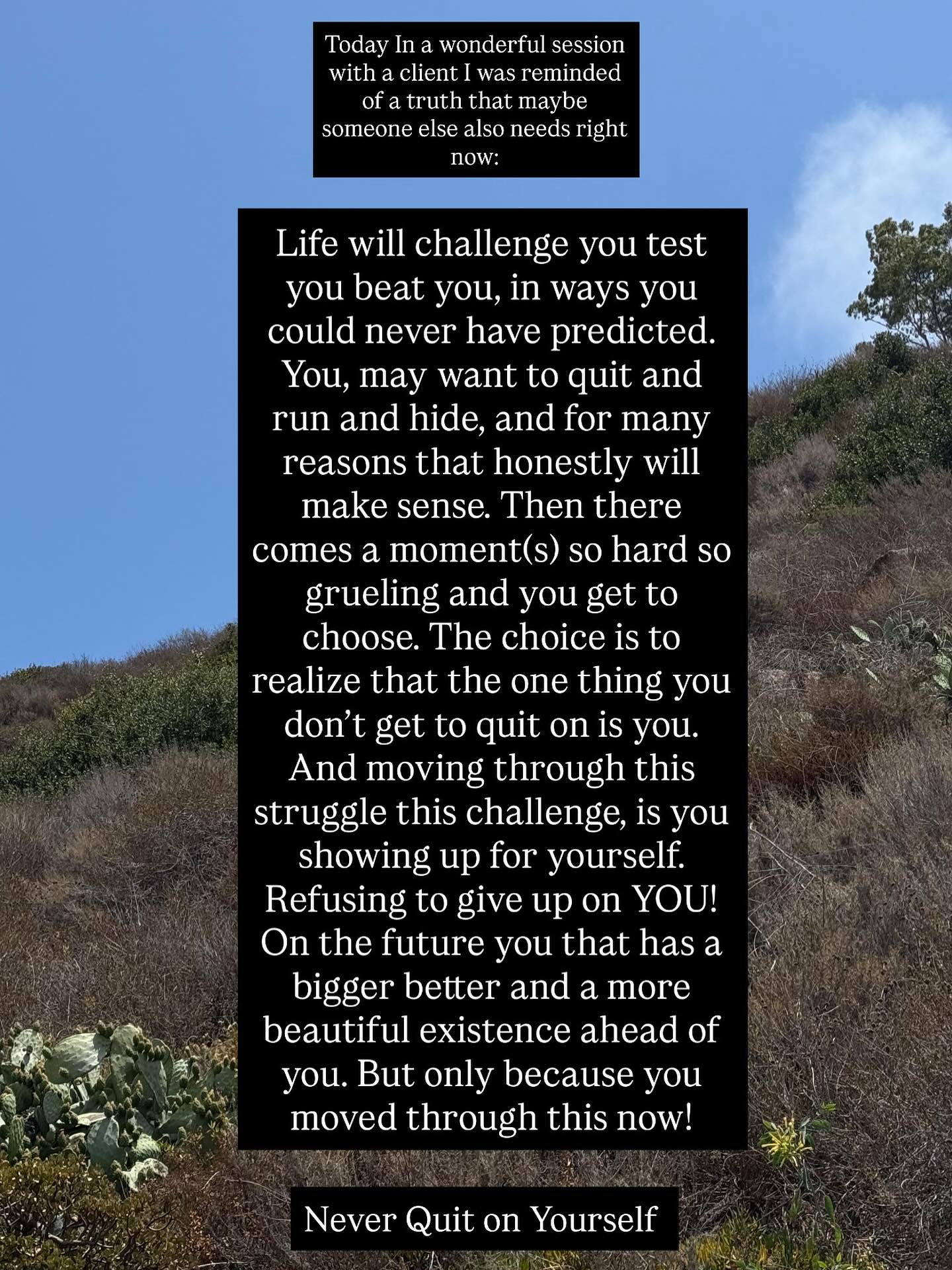 Hey You!
YOU ARE FUCKING WORTH IT!! keep going!
#neverquitonyou #keepgoing #somethingbetteriscoming