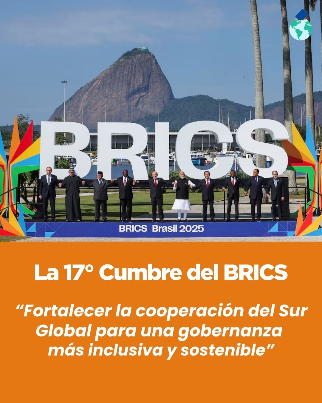 🌍✨ Última Cumbre de los BRICS
Bajo la presidencia de Brasil, los BRICS volvieron a reunir a sus miembros para debatir sobre un nuevo orden global más justo, multipolar y cooperativo.
Entre los temas destacados: ampliación del bloque, desdolarización del comercio y mayor protagonismo del Sur Global.
¿Estamos ante un nuevo equilibrio internacional? ⚖️🌐
#BRICS #Geopolítica #Brasil2025 #SurGlobal #CumbreBRICS #CooperaciónInternacional #Multipolaridad #DemocraciaGlobal