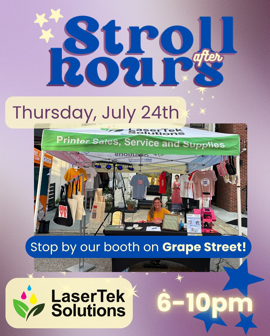 Stop by our booth tonight during @manayunkdotcom ‘s 💫 stroll after hours 💫 Don’t worry, we won’t have a kiss cam 😉📸