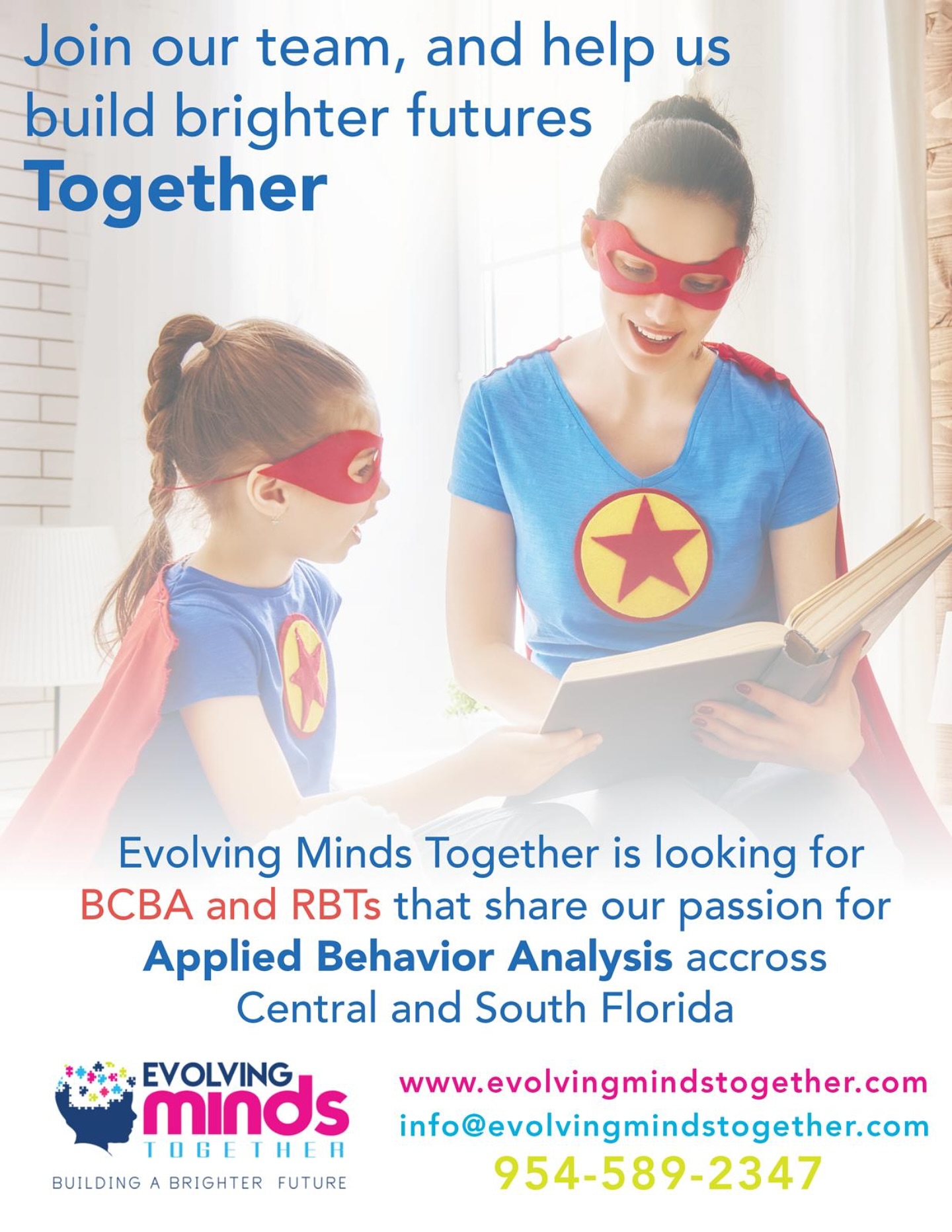 Passionate about making a difference in the lives of children with autism? Join our growing team at Evolving Minds Together 💙 We’re looking for RBTs and BCBAs who are committed to compassionate, client-centered ABA.
Be part of a supportive, collaborative environment where your work is valued, your voice matters, and growth is encouraged. 💬✨🧠
📍 Apply now & help us build brighter futures together!
#HiringNow #BCBAJobs #RBTJobs #AutismSupport #CompassionateABA #EvolvingMindsTogether #JoinOurTeam #ABAtherapy #AutismAcceptance