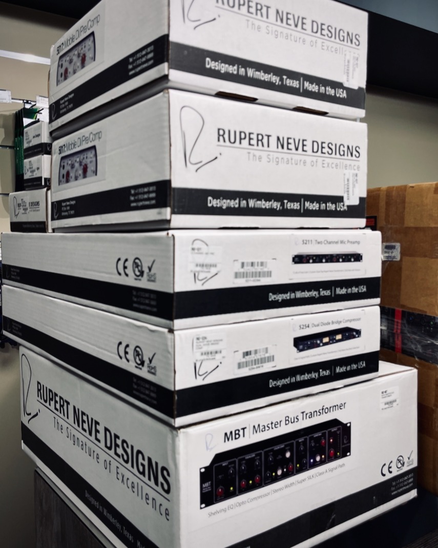 Guys! How about NO Tariffs news?!
Check this out, for the time being @rupert_neve items are not subject to import tariffs. So if you were thinking about ordering something that we don't have in stock at the moment you can still get it without the extra 25% tariff added.
Also, as you can see from the picture here we just got a stack of great RND gear in.
Give us shout and we can either set up a demo for you - Dual Diode Bridge Comp is a must - or just help you take one home!
Happy mixing friends!
@longandmcquade @ysl_pro