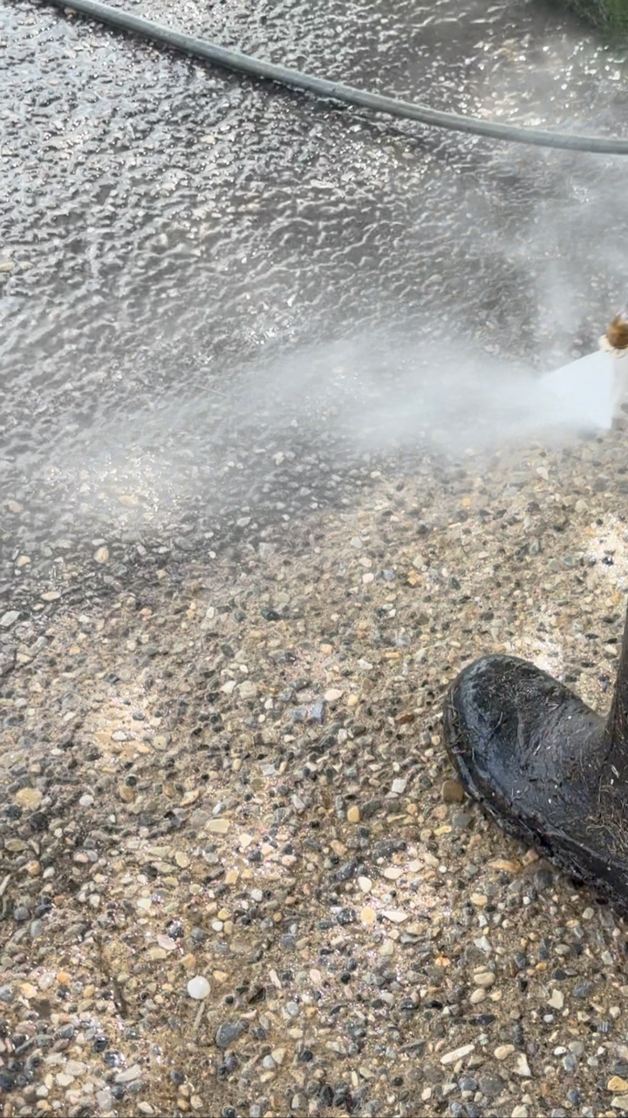 Gotta get that concrete clean before it’s protected and sealed! It’s gonna shine and sparkle tomorrow! #Yyc #yyclocal #yycconcrete #yycliving #yycsmallbiz #concrete #okotoks