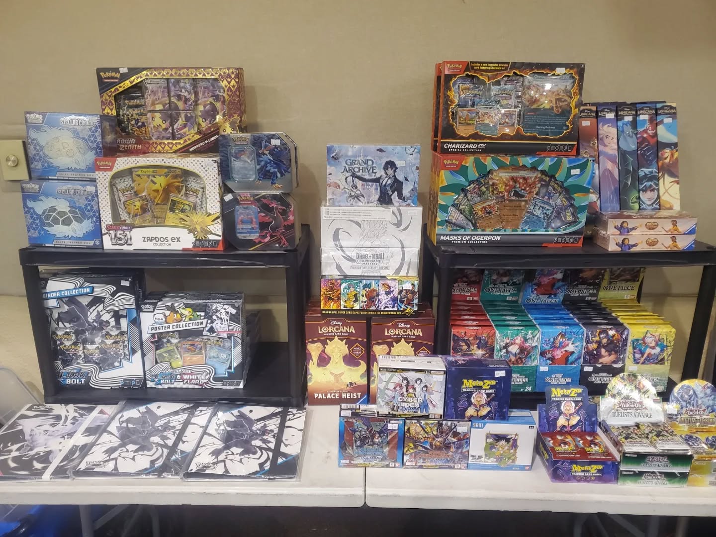 TCGtopia Day 2!!! We are here from 10am to 5pm.
@tcgtopia_
#pokemoncollector #lorcanatcg #pokemon #onepiecetcg #yugiohtcg #tcgtopia #dragonballtcg #unionarenatcg #collect