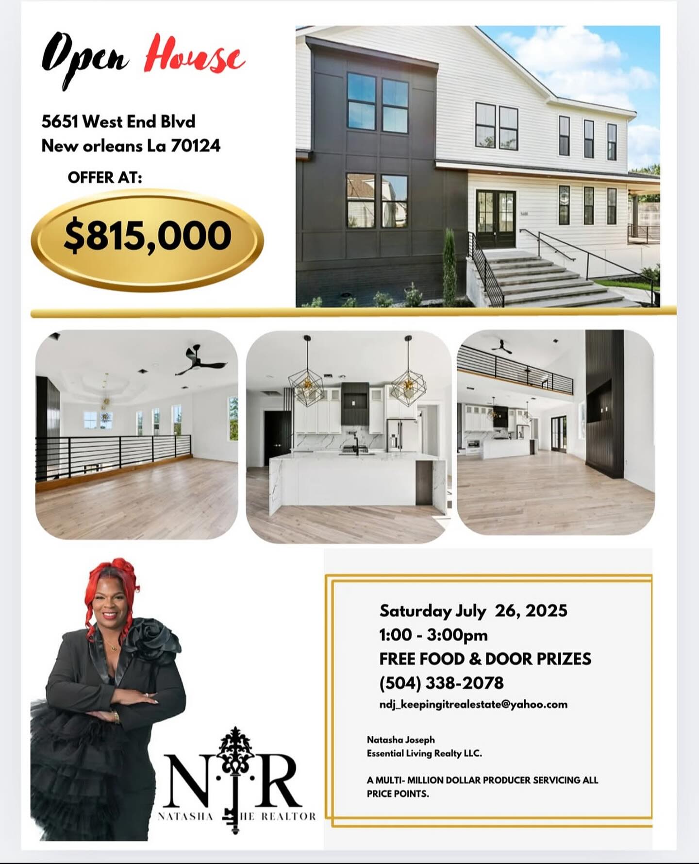 Open House in Lakeview!
When? : Saturday, July 26, 2025
Time? : 1:00pm - 3:00pn
We hope to see you there!
#feed #infinitytitle #nola #openhousesaturday🏡☀️