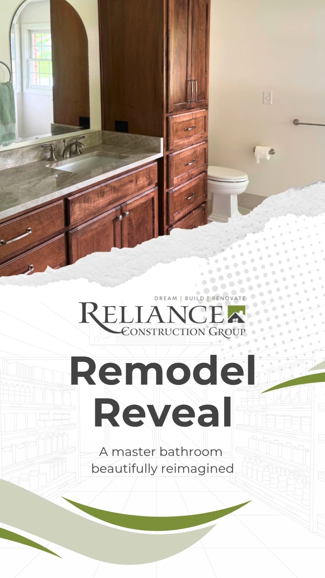 From a full gut to a beautifully custom space, this master bathroom remodel features a thoughtful design and meaningful details. We incorporated original Italian tile saved from a past remodel in a modern way.
Quartzite countertops were added by @canaanstoneworks
Ready to renovate? Let’s design something just for you.
Call today: 913-220-2004
Email us: info@reliancekc.com
Keywords: Bathroom Remodel, Custom Shower, Freestanding Tub, Kohler Fixtures, Quartzite Countertops, Porcelain Tile, Lenexa Remodel, Kansas City Home Renovation, Reliance Construction Group