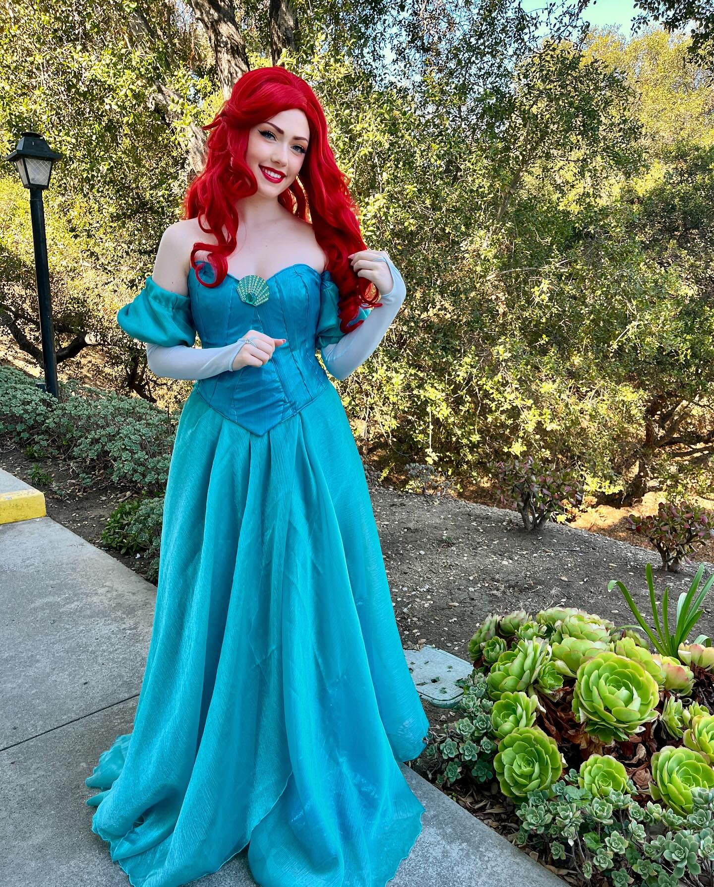 Mermaid princess is splashing into summer in her new ballgown 🧜♀️👗