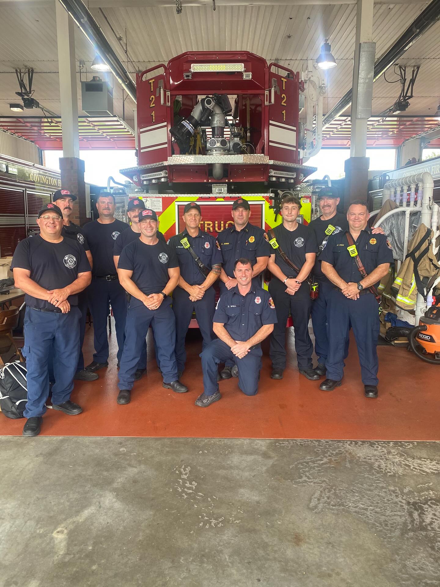 Today marks the final day A-Shift works together before the promotions and shift rescheduling begin. Here's the last group photo of the boys before the new shift starts. #covfire #covingtonga #fire #groupphoto #firefighters #ashift #brotherhood #daboys