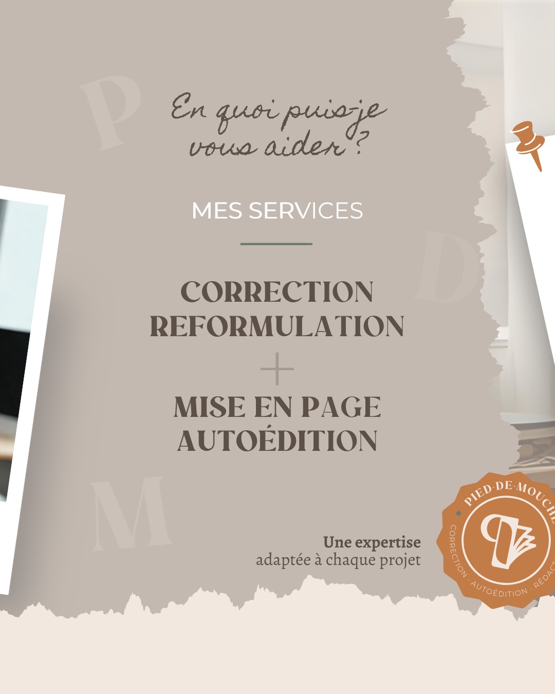 ✍️ Vous avez un texte à publier… mais est-il prêt à rencontrer son lectorat ?
Un manuscrit, un mémoire, un article, un rapport… Quel que soit votre projet, vous avez travaillé dur pour le mener à bien. Mon rôle : vous aider à le peaufiner, à le sublimer, à le rendre irréprochable — sur le fond comme sur la forme.
Correction, reformulation, réécriture, mise en page, accompagnement à l’autoédition : je vous propose une gamme complète de services éditoriaux, adaptés à vos besoins comme à votre budget.
✒️ Vous êtes auteur indépendant ? Je peux également vous accompagner jusqu’à la publication de votre livre, en version papier ou numérique.
🎯 Mon objectif : vous permettre de publier un texte clair, fluide, professionnel, fidèle à votre intention… et prêt à convaincre.
📬 Un projet en tête ? Parlons-en !
Envoyez moi un message ou contactez-moi à :
👉 eric@pieddemouche.com
#pieddemouche #correcteurpro #correctionprofessionnelle #bonnecorrection #correcteur #correcteurprofessionnel #correctrice #correctionroman #correctionmanuscrit #corrections #correction #autoedition #autoédition #freelance #languefrançaise #orthographe