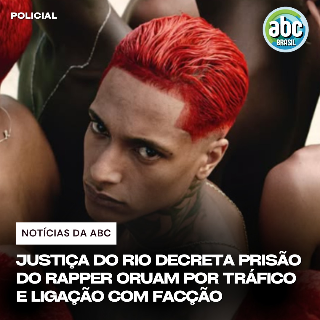 A Justiça do Rio decretou a prisão do rapper Oruam por associação ao tráfico de drogas, após um incidente em sua casa, no qual um delegado foi atacado com pedradas. Segundo o delegado Felipe Cury, Oruam integra o Comando Vermelho, assim como seu pai, o traficante Marcinho VP.
Em fevereiro, um foragido da Justiça foi preso em sua residência, com uma pistola de uso restrito. Na segunda-feira (21), um adolescente de 17 anos, conhecido como Menor Piu e ligado ao tráfico, também foi encontrado no local.