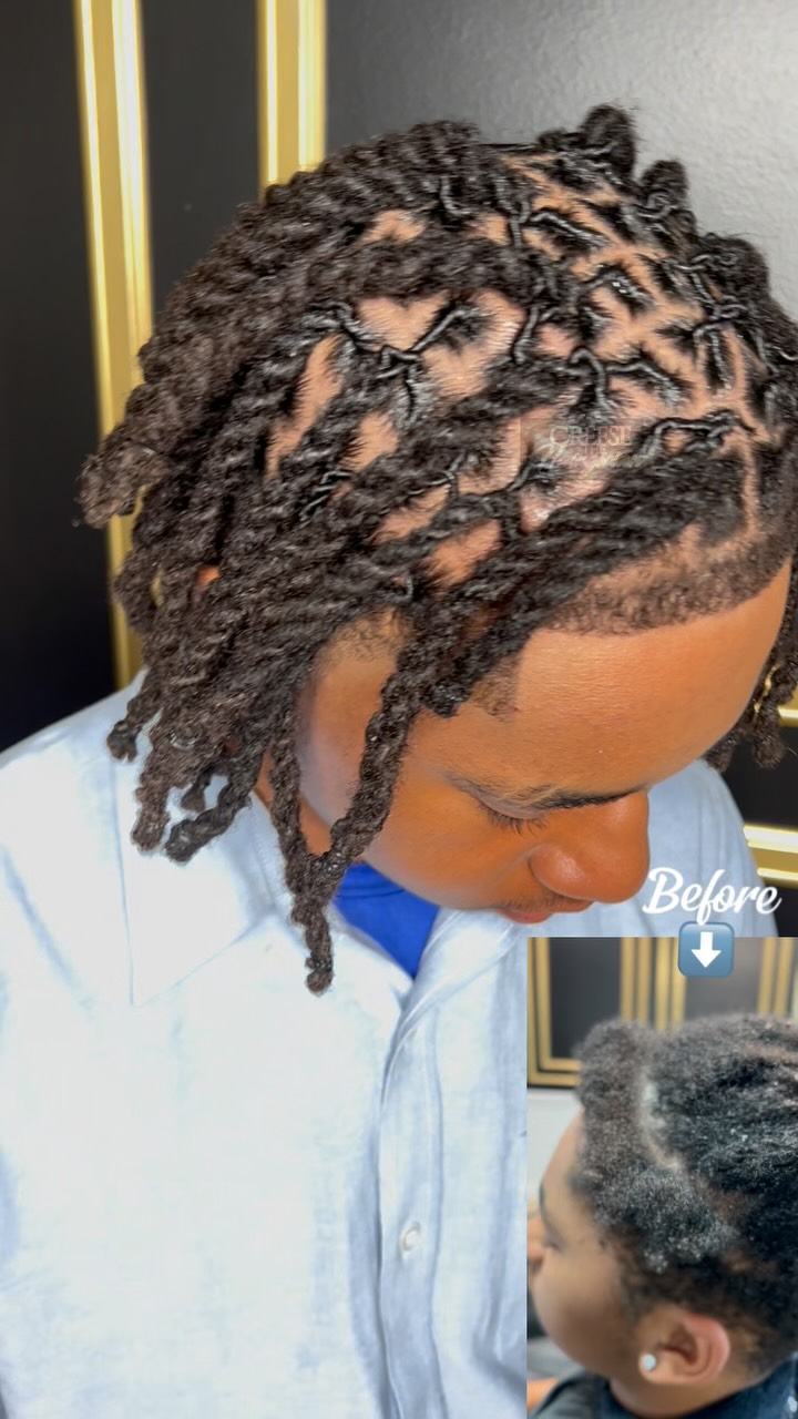 In the comments ,Rate this loc repair journey on a scale of 1-10 , with 10 being the best rating .
We only had 2 hours to complete this service 🙆🏾♂️
In the comment section.
Share this video with someone you know in need of loc repair .
Book your consultation at www.TheHairgician.com
#locrepair. #hairrepair #haircare #beforeandafter #grwm #ootd #locextensions #naturalhair #locstyles #loctician #marylandsalon #creesethehairgician