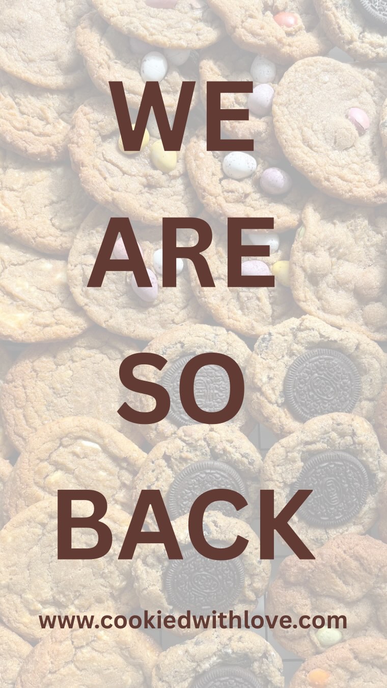 We are SO back – and no, this is not a drill. 🍪✨
After a long and much-needed break, we’re back and more excited than ever to bring you your favourite Cookied With Love treats.
And what better way to make a return than with a GIVEAWAY? 🎉
You and a friend could win any of our legacy or current Cookied With Love flavours of your choice (excluding our Easter Mini Egg and Creme Egg flavours). Yes, any limited edition flavour you’ve been dreaming about could be yours!
These include: classic chocolate chunk | white chocolate chunk | Oreo | Biscoff & white chocolate | cinnamon crunch | Smarties | matcha & white chocolate | red velvet | candied hearts & white chocolate | Birthday Surprise | chocolate orange | triple chocolate chunk | gingerbread & white chocolate
To enter:
1. Be following @cookiedwithlove
2. Like this post
3. Tag someone in the comments who you’d want to win with you – they must be following us too for your entry to count - and state the 2 flavours you’d want in your box.
The giveaway closes at 6 p.m. on Thursday 31st July, and the winner will be chosen at random and announced on our story on Friday 1st August – so stay tuned! 📢
📦 Delivery is limited to UK mainland addresses.
Both boxes will contain the same flavours.
Your cookies will be freshly prepped and sent out for delivery the following week.
Comment below if you missed us! 💬👇🏽
#CookiedWithLove #CookieGiveaway #WeAreSoBack #SweetReturns #HomeBakedJoy