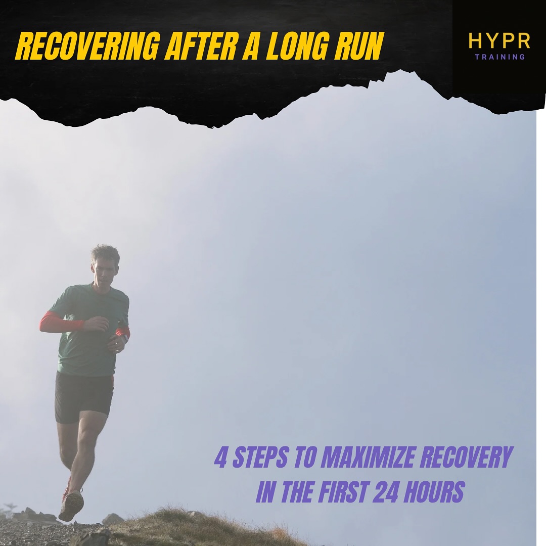 HYPR Recovery Checklist: Post-Long Run
.
Step 1: Rehydrate + Refuel (0–30 mins)
• Drink water with electrolytes. Eat a 3:1 carb-to-protein snack (e.g. banana + protein shake or chocolate milk).
.
Step 2: Mobility Work (30–90 mins)
• Gentle foam rolling and dynamic mobility to promote circulation.
• Avoid static stretching until later in the day.
.
Step 3: Real Meal (Within 2 Hours)
• Prioritize whole foods: rice, sweet potatoes, eggs, chicken, greens.
• Keep the meal balanced and nutrient-dense.
.
Step 4: Rest + Restore
• Aim for 8–9 hours of sleep.
• Active recovery the next day (walk, bike, mobility flow).