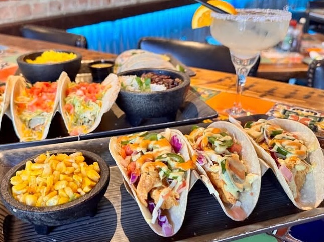 Thursday Forecast: ☀️ Sunny with a 100% chance of tacos!
🌮 Swing by Cabos for our delicious selection of craft, street, and classic tacos, perfectly paired with our Happy Hour margarita deals:
🍸 $7 Margaritas
🧃 $25 Marga-LITERS
⏰ Available from 11am–6pm!
See you soon at Cabos Cantina in Downtown Fort Myers!
.
.
.
#Cabos #CabosCantina #DowntownFortMyers #TacosInFortMyers #HappyHour #Margaritas