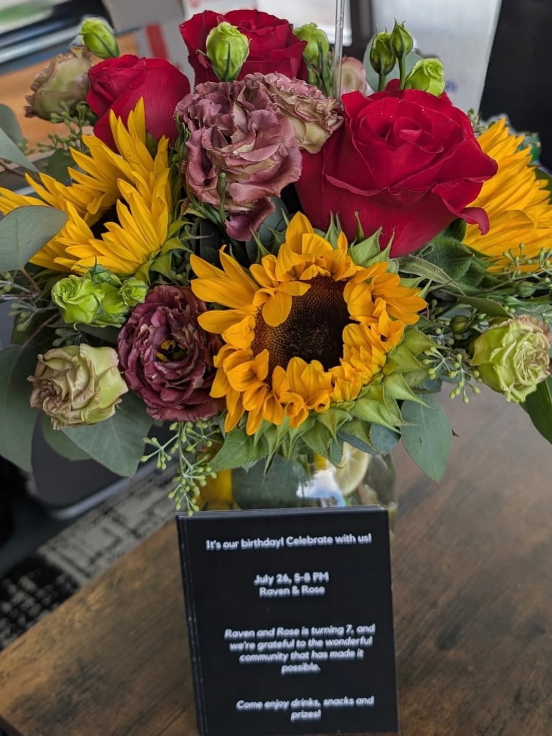 Thanks to our neighbors at Golden Poppy for the beautiful birthday bouquet! ❤️❤️❤️