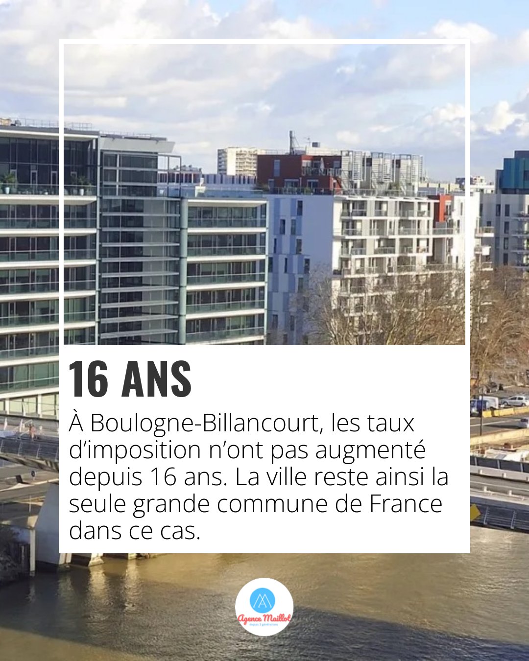 🏡 Zéro hausse d’impôts depuis 16 ans : un cadre propice à l’investissement
À Boulogne-Billancourt, le taux de taxe foncière est resté stable depuis 2009. Un cas unique en France pour une grande commune. Une fiscalité maîtrisée qui renforce l’attractivité du secteur immobilier ✨
Ici, la qualité de vie rime avec sérénité budgétaire : infrastructures modernes, offre éducative dense, espaces verts, crèches, médiathèques, services publics… L’équilibre entre dynamisme urbain et gestion financière rigoureuse séduit de plus en plus de profils en quête d’un investissement durable 🏙️
Ce contexte offre des conditions idéales pour envisager un projet d’achat ou de revente. Avec un expert local, vous bénéficiez d’un accompagnement précis sur l’évaluation, les tendances du marché et les opportunités patrimoniales 🔍
#Boulogne92 #ImmobilierLocal #StabilitéFiscale #InvestirIntelligent #ConseilImmobilier #ExpertiseLocale #QualitéDeVie #VenteImmobilière #TaxeFoncière
#agencemaillot