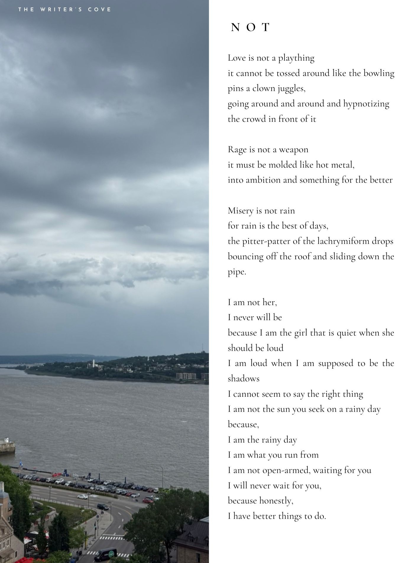 An original poem and photo