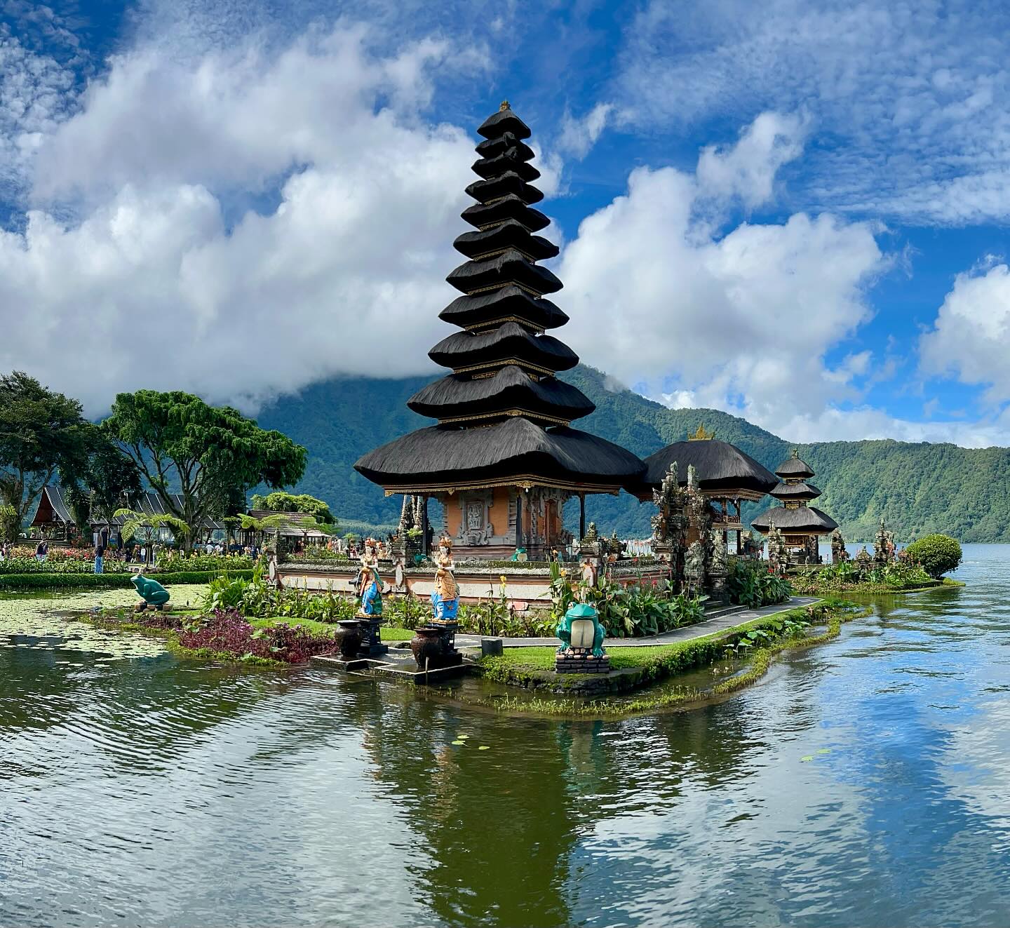 Walking through Ulun Danu Temple felt like stepping into Disneyland at first…immaculate, scenic, and almost surreal. So much colour and fun interactive activities. I almost forgot the reason this beautiful place was built 400+ years ago. Floating on Lake Bratan, it’s dedicated to the water goddess Dewi Danu and you can feel the reverence in the air after you float through the Disney energy. Locals come here to give reverence, offerings, prayers, and performances seeking divine favor for water, fertility and harvests.
The stillness looking out at the temple, the mist, the offerings left everywhere… it all reminded me how sacred water truly is. Not just as a resource, but as a spirit. A life-giver. A purifier. A carrier of memory and emotion.
It reminded me to honour what nourishes me not just physically, but energetically and the rest of my trip blew me wide open by all the intimate spiritual experiences and downloads I received which I will share as they are integrated.
What part of you is ready to be nourished?
#sacredplaces #dewidanu #temple #bali #ulundanu #balimagic #waterislife #wanderlust #spiritualjourney #perspective #coachlife