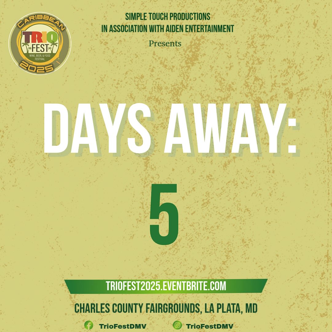 We’re officially 5 DAYS AWAY from #TrioFest – the ultimate Caribbean day fest you don’t want to miss! 🔥🎶🍗
📍August 2nd
🎉 Family-friendly vibes
🛍️ Support local vendors
🍷 Wine & beer tastings
🎪 Coolers + tents allowed (10x10 max)
🎶 Live DJs + Caribbean performances
