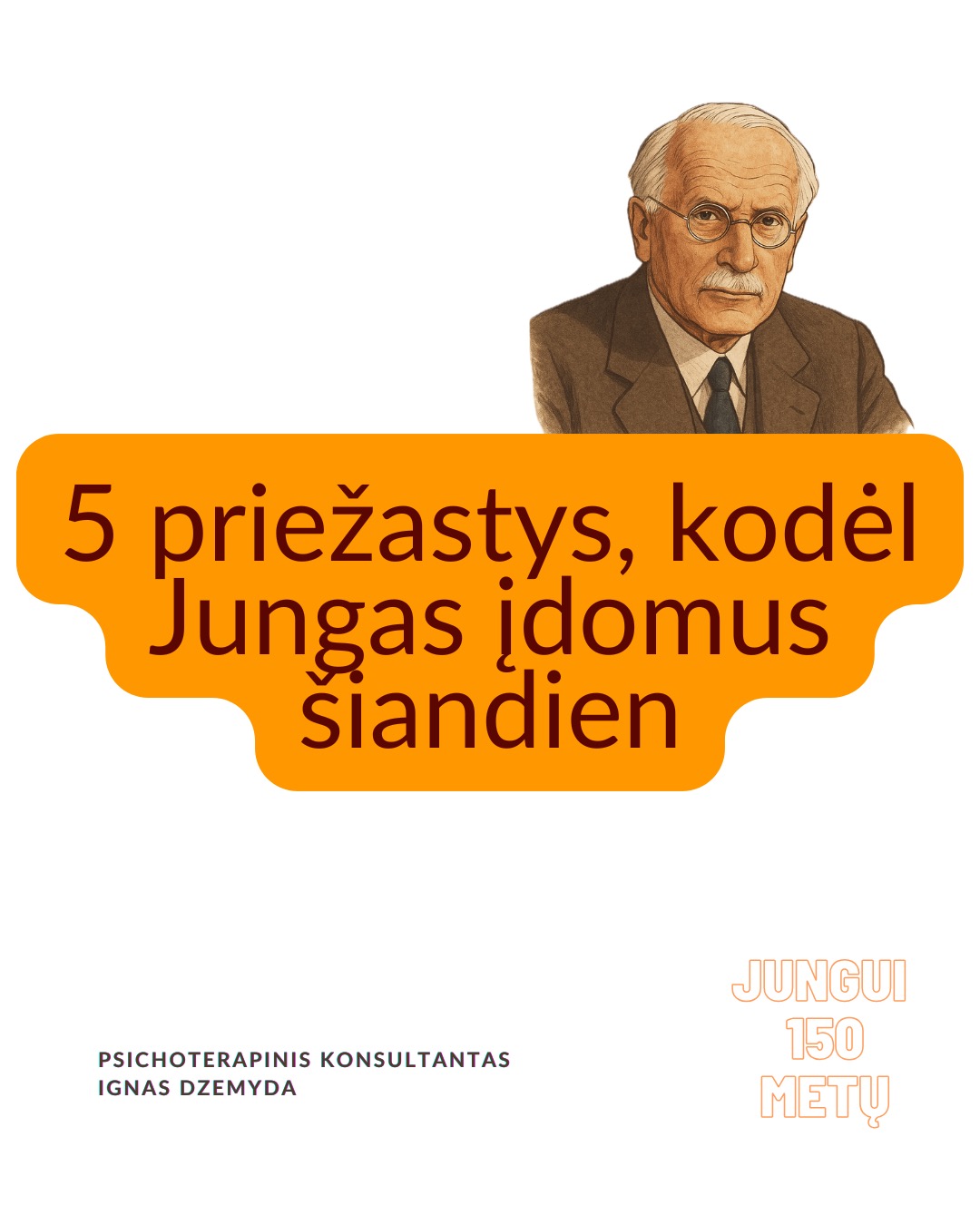5 priežastys, kodėl Jungas įdomus šiandien
Sapnai ir simboliai. Jungas pasiūlė archetipų ir kolektyvinės pasąmonės idėjas, kurios padeda interpretuoti sapnus, filmus, knygas ar net reklamas. Šiuolaikinė kultūra – nuo „Žvaigždžių karų“ iki „Barbie“ – persmelkta mitinių motyvų.
Individuacija. Individuacija – tai procesas, kai žmogus palaipsniui tampa tuo, kuo iš tikrųjų yra. Šiandien daug žmonių nusivylę tuo, ką veikia, ieško savęs. Jungo mintis, kad kiekvienas žmogus turi savo individuacijos, savasties atradimo kelią, labai rezonuoja tokius ieškojimus.
Šešėlis. Jungas moko pažinti savo tamsiąsias puses, o ne jas slėpti. Jungas tai vadino „šešėliu“. Tai tos mūsų asmenybės pusės, kurių nenorime matyti. Tai baimės, pavydas, pyktis, gėda ar net nerealizuoti talentai. Nepažindami šešėlio prarandame dalį savęs.
Jungė priešybes. Jungas nuolat pabrėžė, kad žmogaus psichika pilna priešybių ir mūsų augimas vyksta mokantis jas ne slopinti, o sutaikyti. Jungas tikėjo, kad tik susitaikę su savo priešybėmis tampame visuma. Tai šiandien atrodo labai patrauklu.
Įkvėpimas terapijai ir menui. Jungas pirmasis pabrėžė, kad sapnai yra pasąmonės kalba, kuri gali padėti gydyti. Jungo darbai parodė, kad piešimas, rašymas, fantazijų vizualizavimas yra būdas pažinti save. Terapijos tikslas tampa padėti žmogui tapti savimi.
Be to... Jungas sukūrė žodžių asociacijų testą. Šiame teste žmogus pasako pirmą į galvą atėjusį žodį, laisvai asocijuodamas jį su pateiktu žodžiu, vaizdu ar kitu stimulu.
Šis metodas iki šiol naudojamas psichologijoje.
Jungo teorija pagrįstas Myers–Briggs asmenybės tipų indikatorius – vienas žinomiausių asmenybės testų pasaulyje.
Stiprybė slypi viduje. Jungistinėje terapijoje tyrinėjami sapnai, vaizdiniai, pasąmonės simboliai kaip būdas pažinti save. Ji moko, kad pagalbos nereikia ieškoti vien išorėje. Stiprybė dažnai slypi pačiame žmoguje. Ji tinka tiems, kurie nori suprasti nesąmoningą savo dalį ir išmokti gyventi autentiškiau, pagal savo tikrąją prigimtį.
Nepamirškite pasirūpinti savimi!
#psichologija #psichoterapija
#savespazinimas #psichologas #emocinesveikata #psichologinepagalba #savirefleksija #terapija #psichinesveikata #asmeninisaugimas #augimas