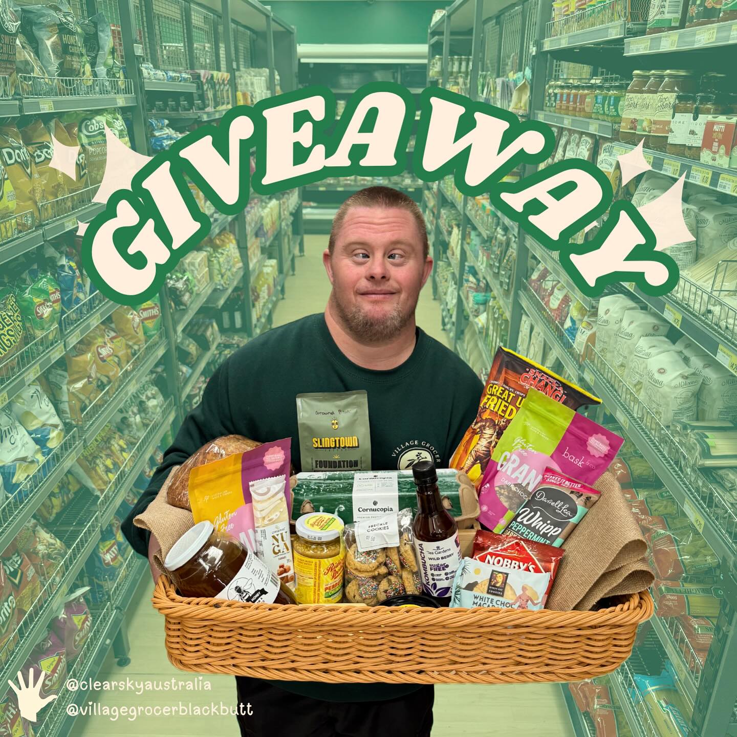 ✨ GIVEAWAY TIME! ✨
It’s Friday, and what better way to kick off the weekend than with a basket full of delicious @villagegrocerblackbutt goodies?! 🧺💚
What’s inside? We’ve thrown in some local goods including:
☕ @slingtowncoffee
🍯 @2pops.honey
🧀 @hunterbelledairyco
🫧 @teagardenskombucha
🍞 Fresh-baked sourdough
🥚 Farm-fresh Cornucopia eggs & MORE
& Of course sweet snacks, pantry staples, and a few surprise treats everyone loves!
💚 Want to win this basket of deliciousness?
👍🏼 LIKE THIS POST
✉️ TAG A MATE in the comments (every comment counts for an additional entry)
📲 FOLLOW @villagegrocerblackbutt + @clearskyaustralia
Winner will be chosen and contacted next week.
Good luck! ✨