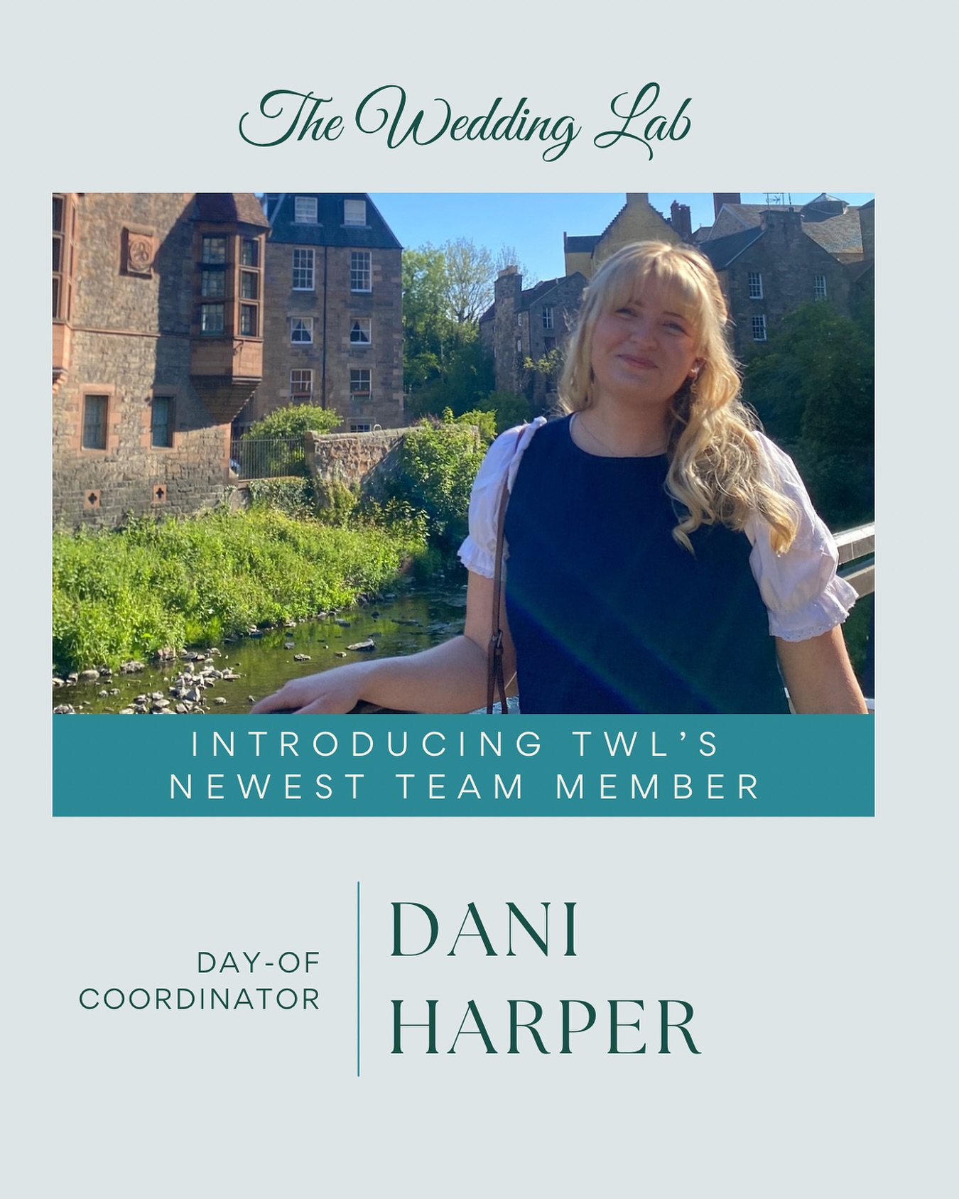 ✨Meet Dani!✨
We’re beyond excited to officially welcome Dani Harper to The Wedding Lab team as our newest Day‑Of Coordinator for weddings and events! 💛
Dani brings with her many years of experience in wedding & event planning, floral design, and photography, giving her such a unique and creative perspective when it comes to bringing your day to life. Her ability to see the big picture and the smallest details means your celebration is in the best hands. 🌸📸💍
We can’t wait for you to meet her, work with her, and see the magic she adds to our team. Welcome, Dani—we’re so lucky to have you! ✨
theweddinglab.ca | theweddinglabcanada@gmail.com | or through our DMs