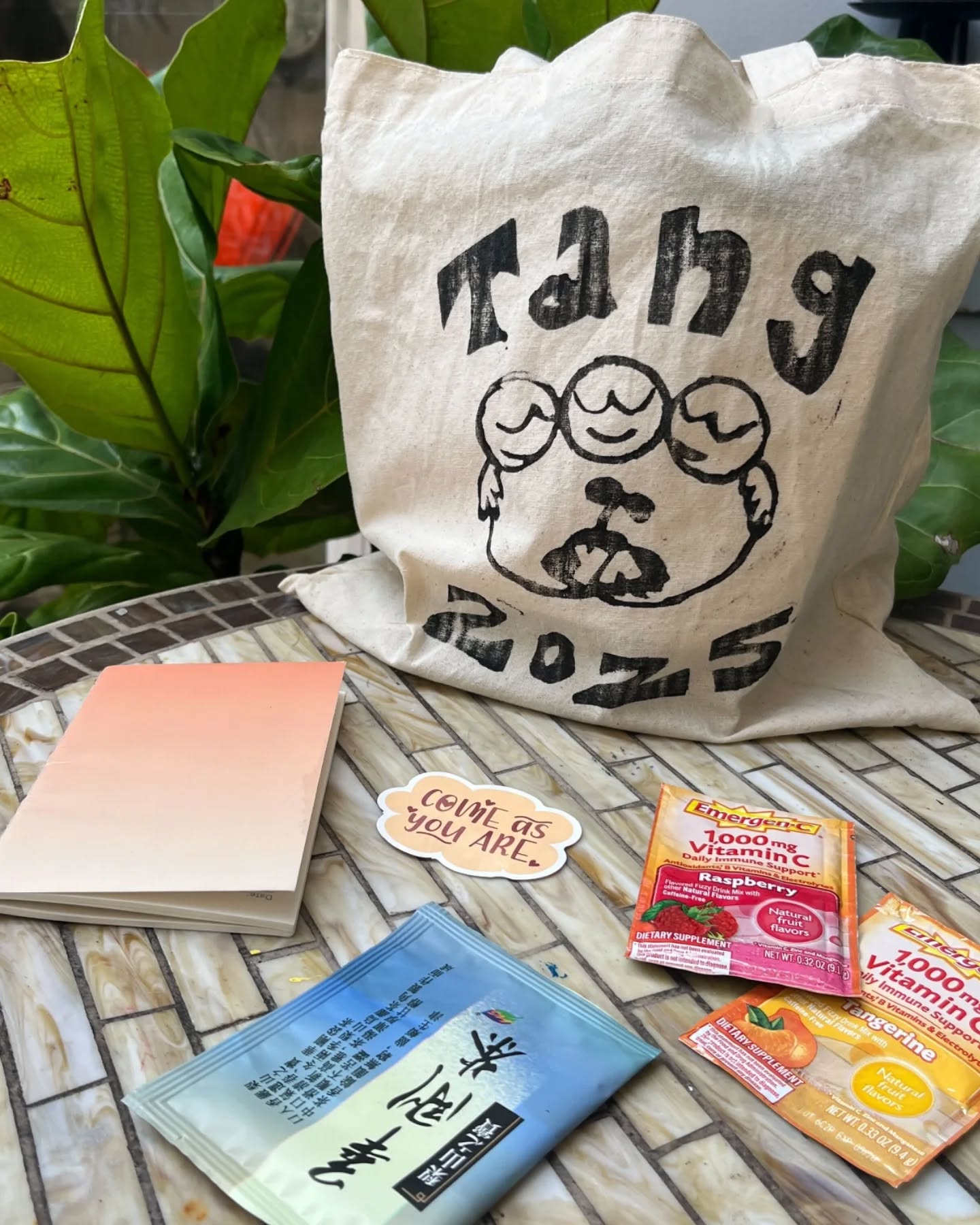 In light of this year’s theme: ‘Human Touch’, the YA staff made care packages for the Young Adult campers which were made EXTRA special with the contributions of two previous TANG Staffers/Campers!
Animator and artist Julia Chien @julias_not_creative designed our YA logo and Thomas Duh @domingotutu, co-owner of Dae Tea @daetea.co, donated tea bags! Thank you so much for your generous contributions. We wish you the best in your endeavors both as artists and entrepreneurs.
This is what COMMUNITY is all about!
See you at TANG 2026!