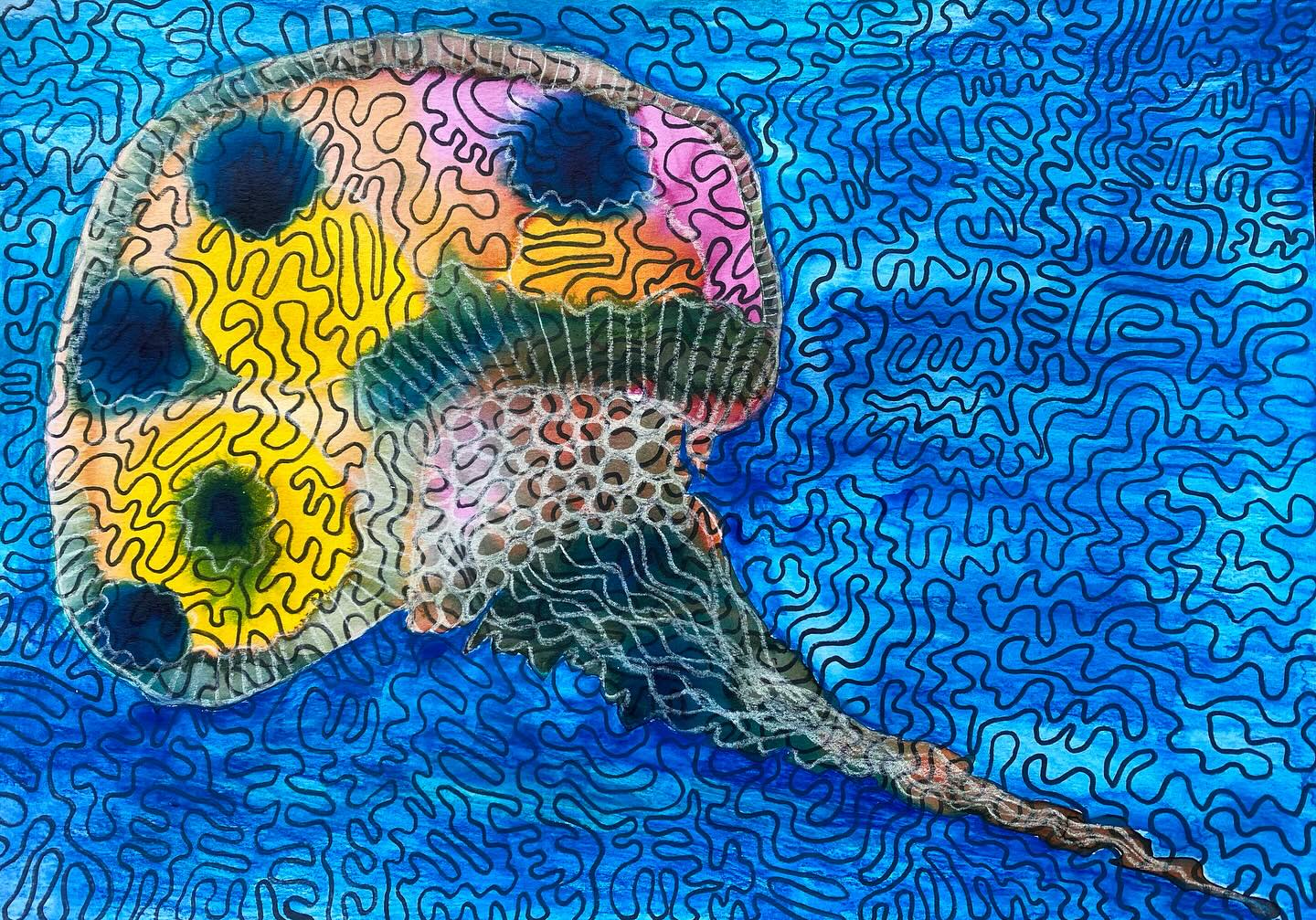 Created alongside a client. #arttherapy #createdalongside