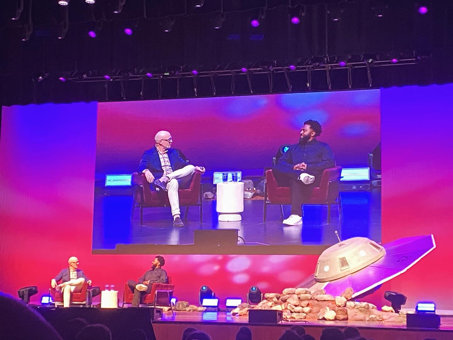 Here are my top 5 takeaways from the #instcon25 first Keynote speaker Baratunde Thurston @baratunde :
1. Donāt tell them where to go but give them the tools and encourage them to go somewhere
2. Goals eat guardrails for breakfast
3. Responsibility is a community decision
4. The Triple A Framework on how we use AI- Accelerate, Augment, Accommodation
5. Define the norms or accept the scraps
I loved hearing about how AI can bring humanity closer together and I loved hearing about the Al being, Blair that is pushing the limits of how we interact with AI beings. I loved the message of hope, community building and calm to go into change without fear but responsibility.
āØāRepping my planet because we have so much magic here.ā
-Baratunde Thurston