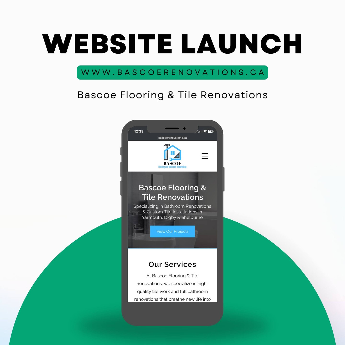 We’re thrilled to welcome Bascoe Flooring & Tile Renovations to Nova Scotia with the launch of their brand new website! 🎉
After relocating from Ontario, this experienced renovation team is now proudly serving Yarmouth, Digby & Shelburne counties — offering expert flooring, tile, and home renovation services.
Visit www.boostflow.ca/news to learn more.