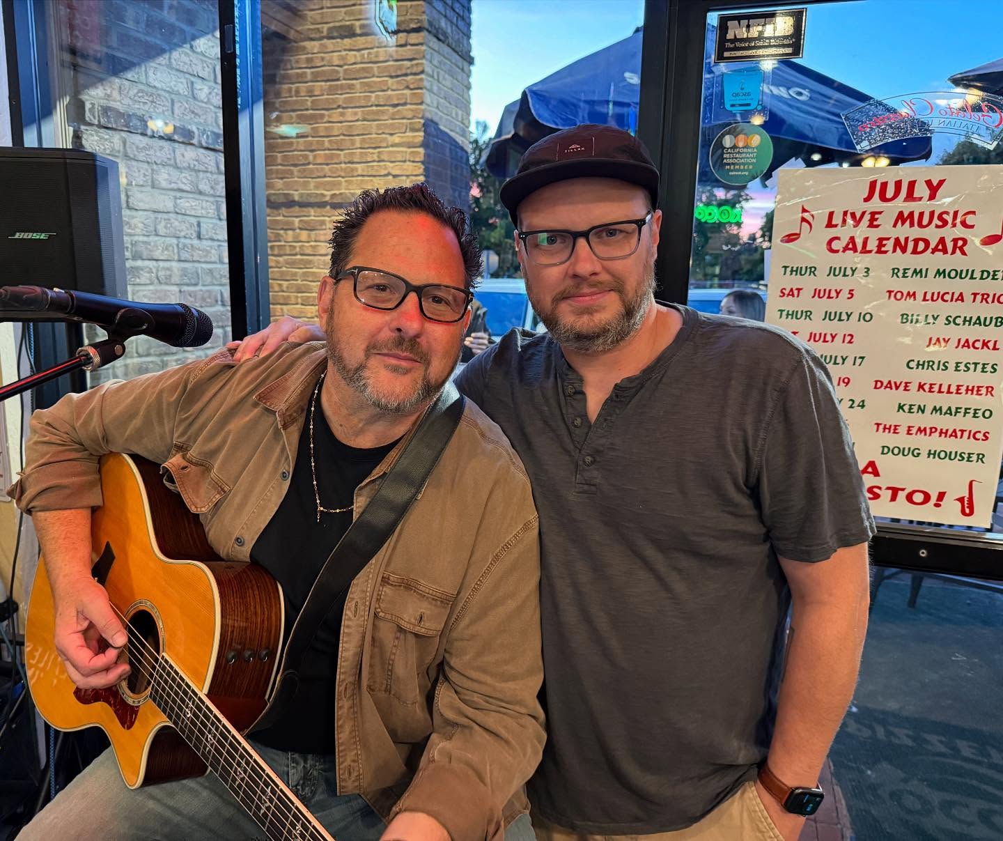 @ericsinsideout Always grateful when my Musician Friends make the Gig. #thanksformakingthegig